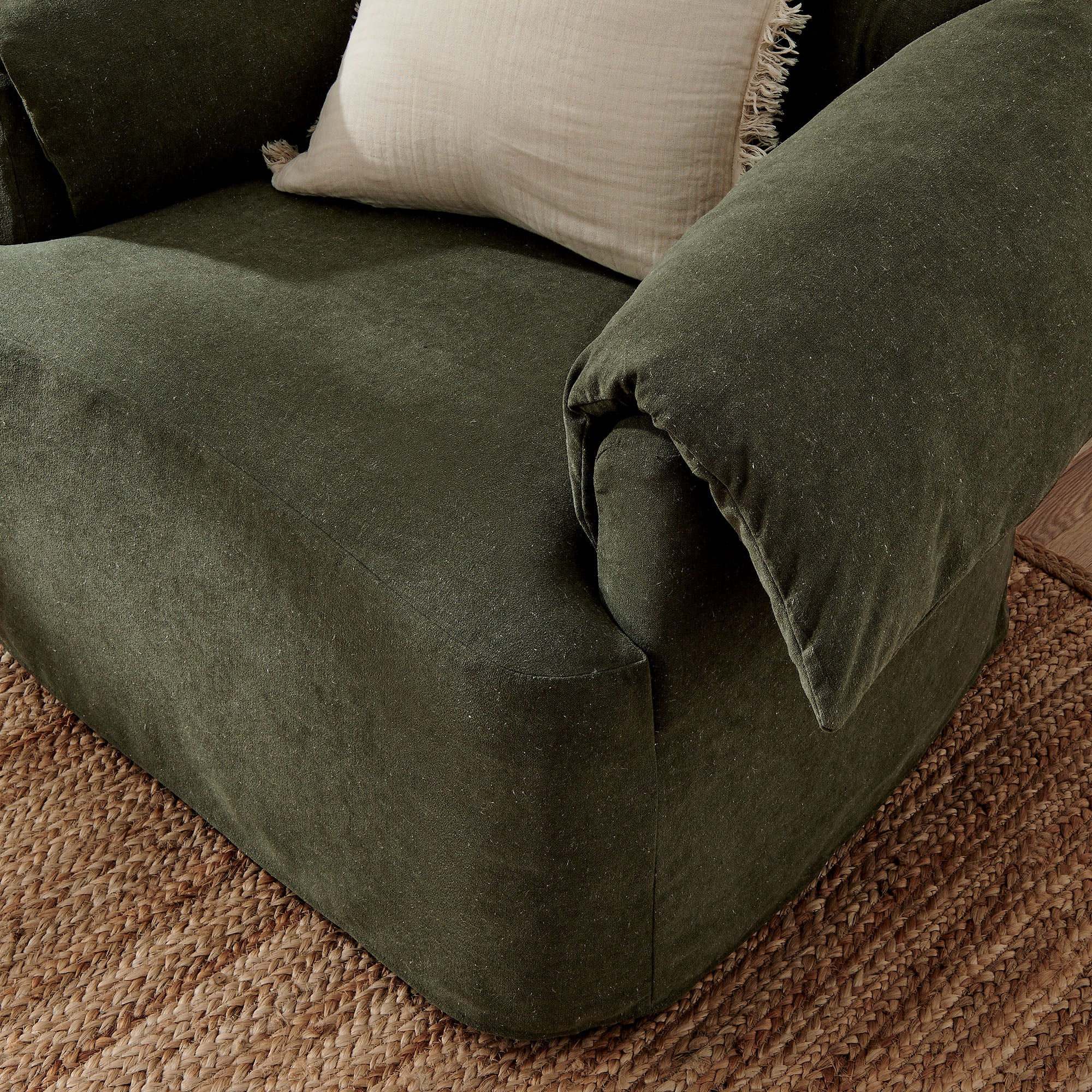 Modway Lark Slipcovered Fabric Oversized Armchair