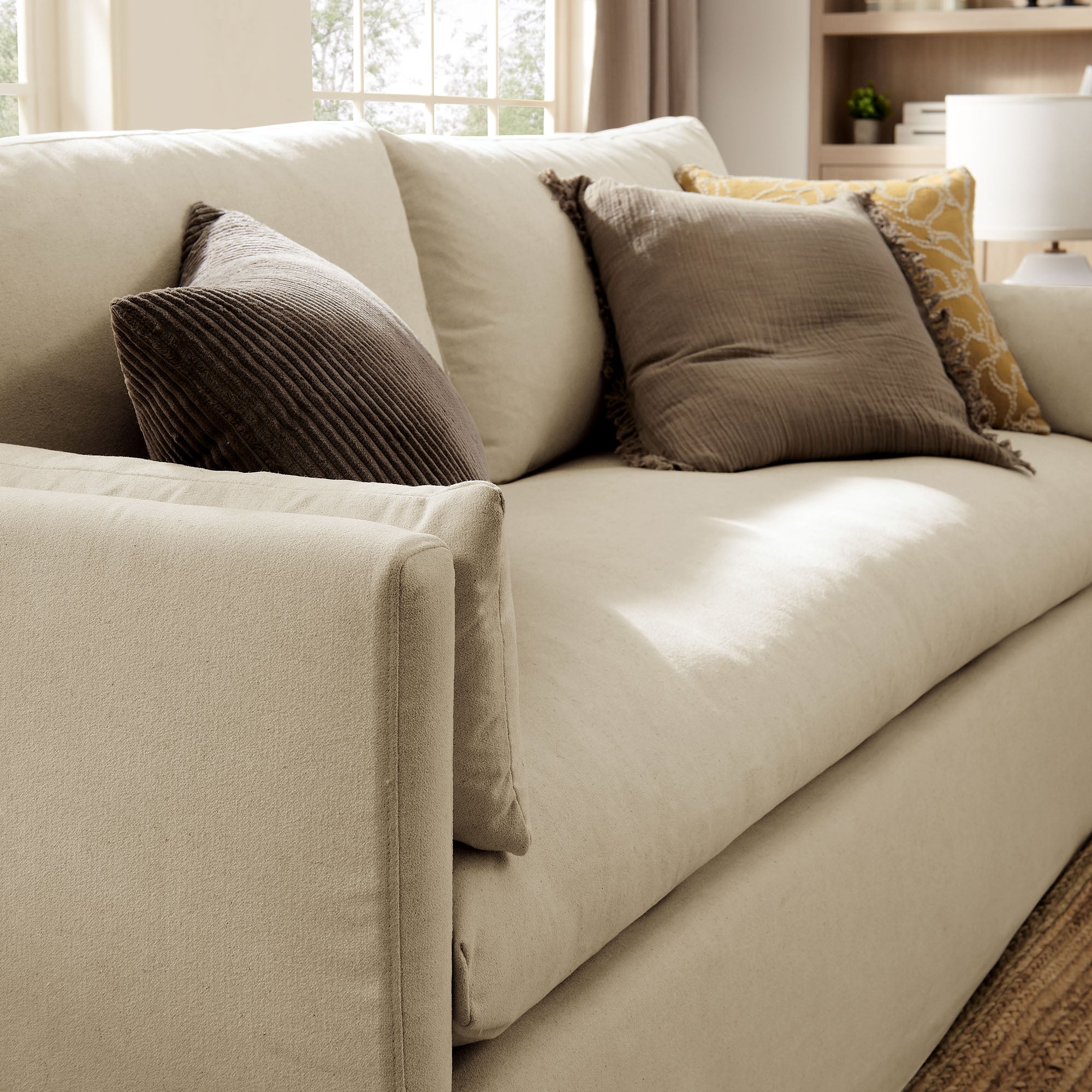 Modway Wellfleet 85" Slipcovered Fabric Sofa