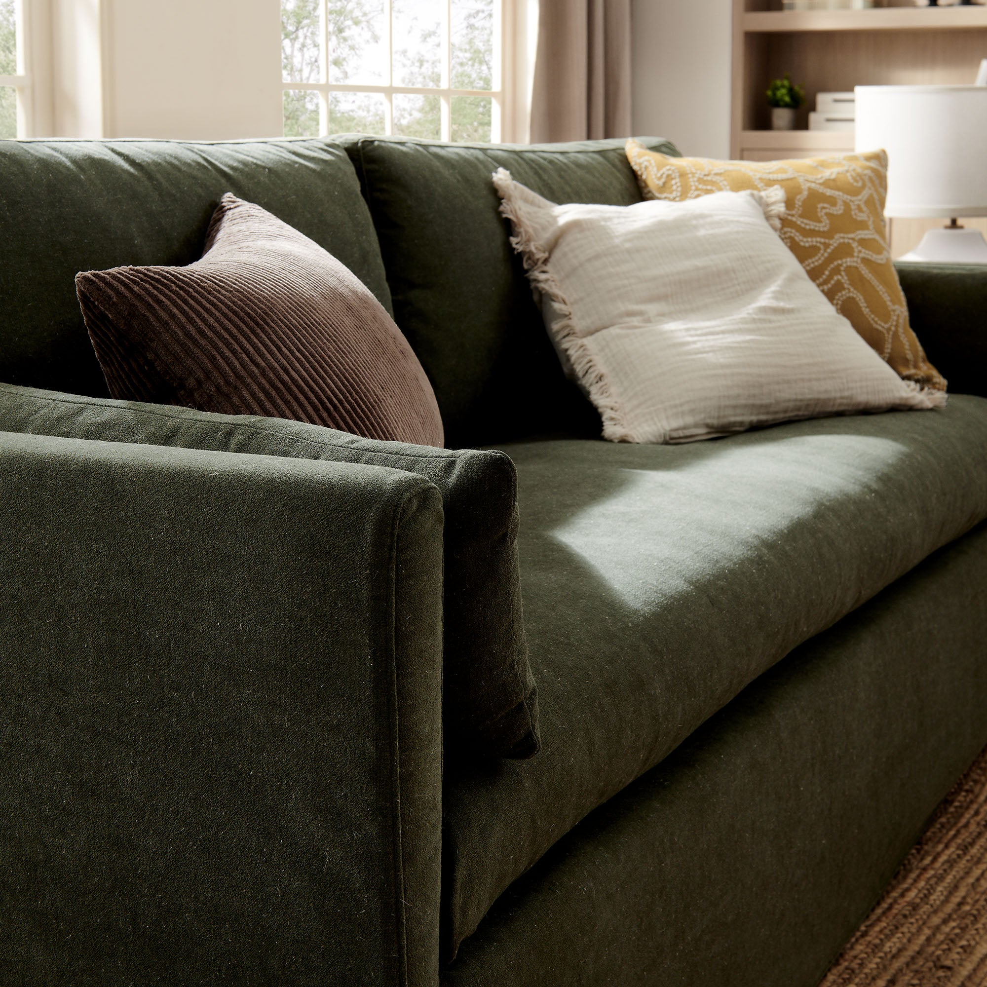 Modway Wellfleet 85" Slipcovered Fabric Sofa