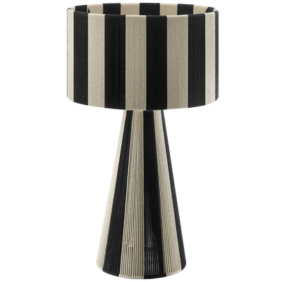 Renae Handwoven Cotton Thread Striped Table Lamp