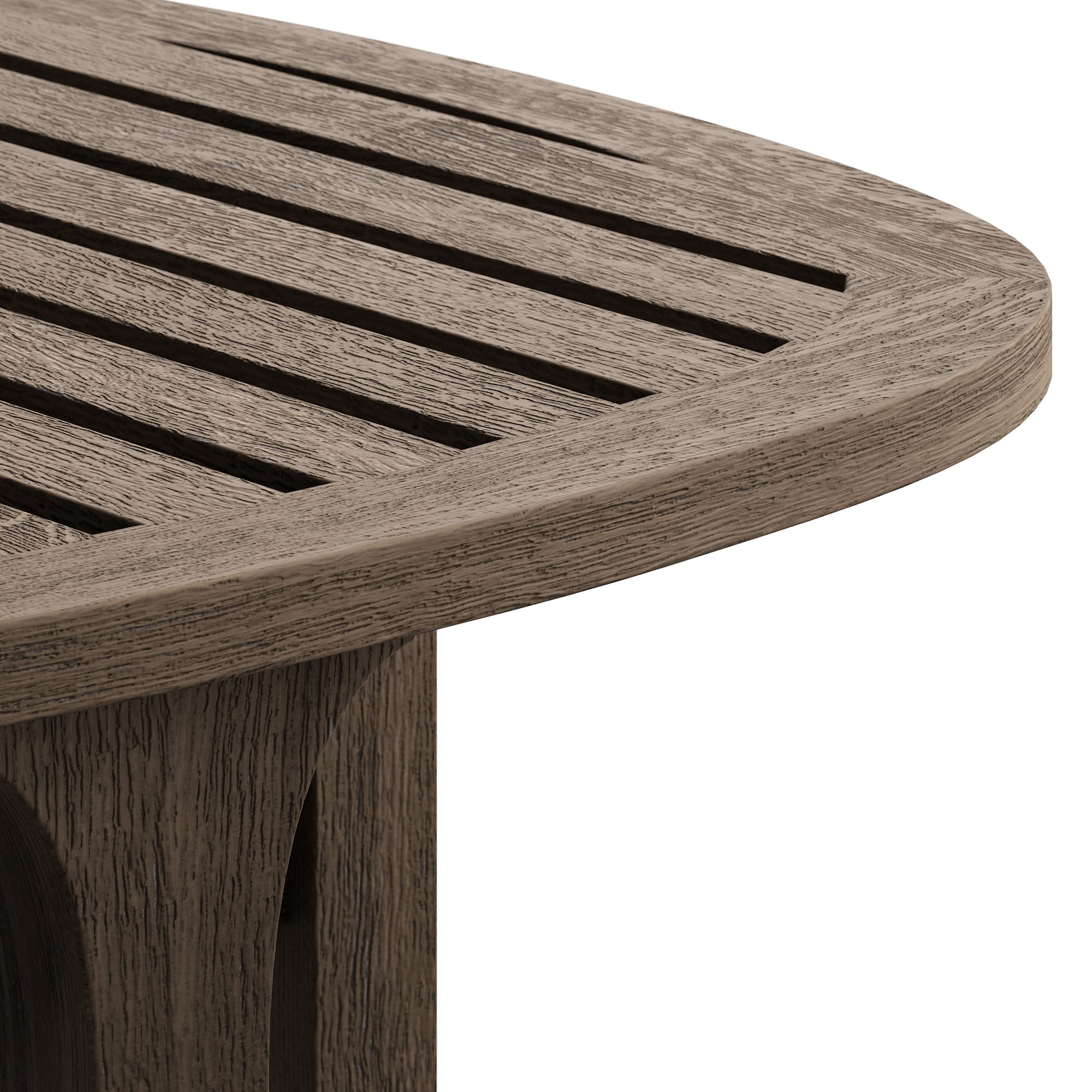 Modway EEI-7267 Saratoga 3-Piece Outdoor Patio Teak Wood Furniture Set with Lounge Chairs and Side Table