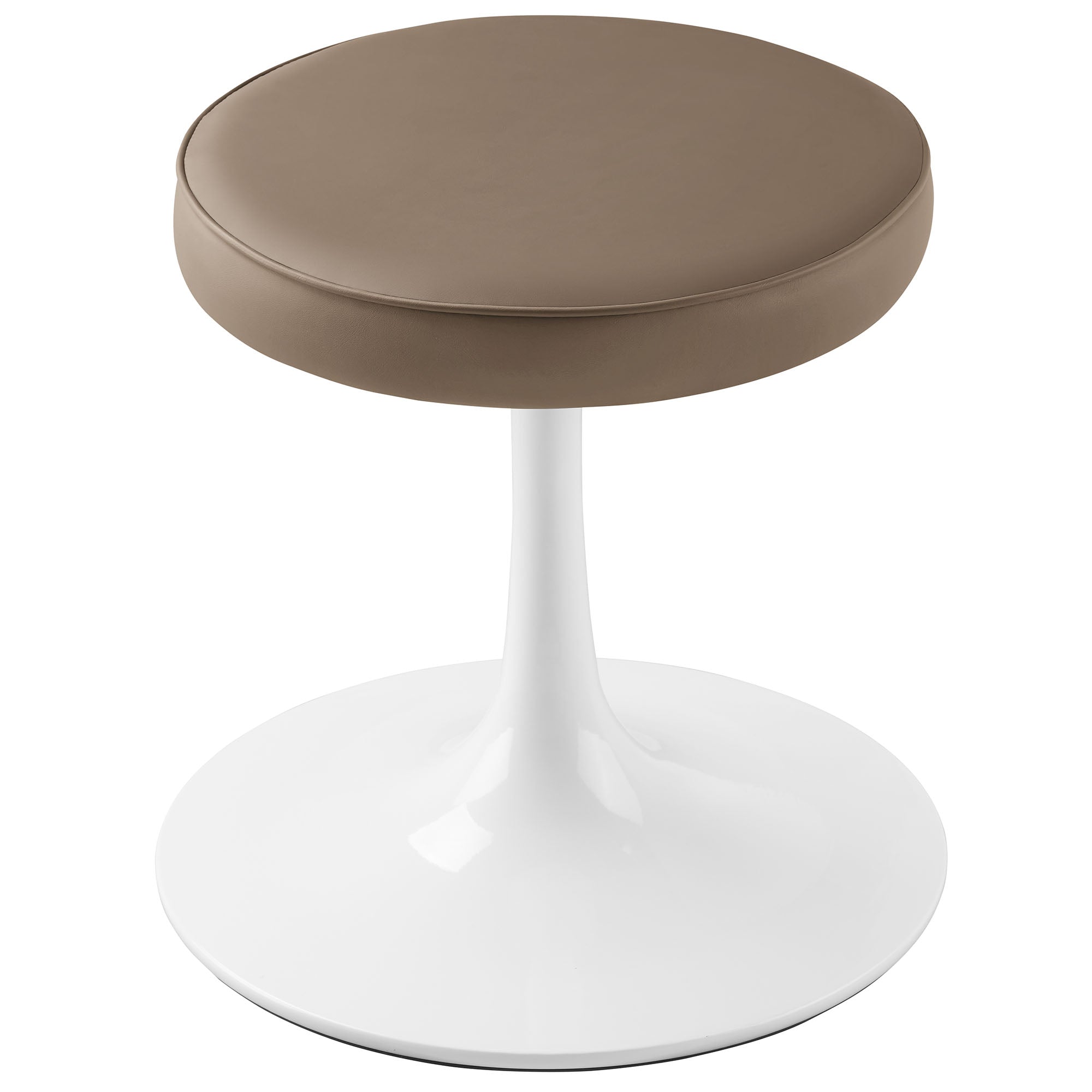 Lippa Vegan Leather Round Stool