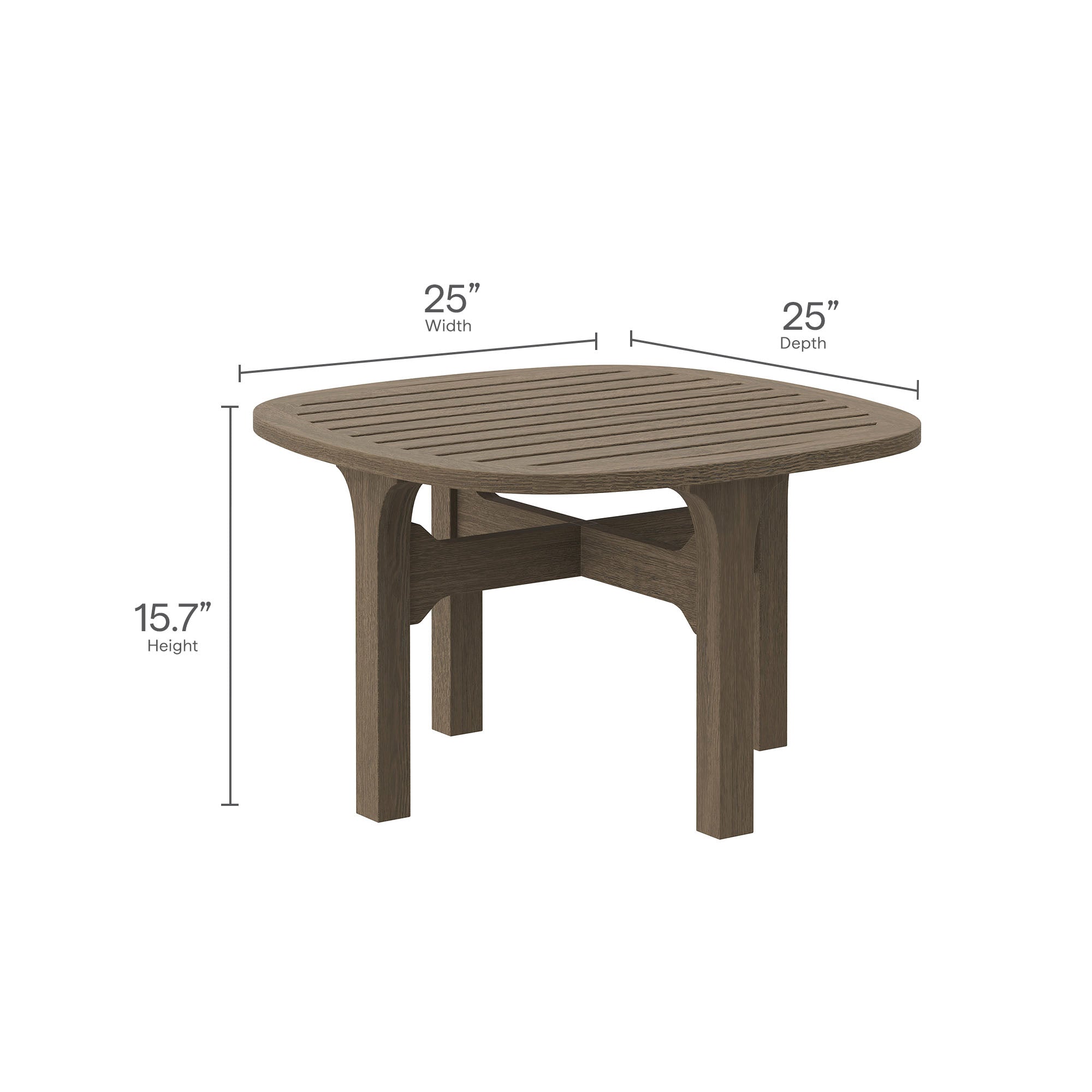Modway Saratoga 5-Piece Outdoor Patio Teak Wood Furniture Set