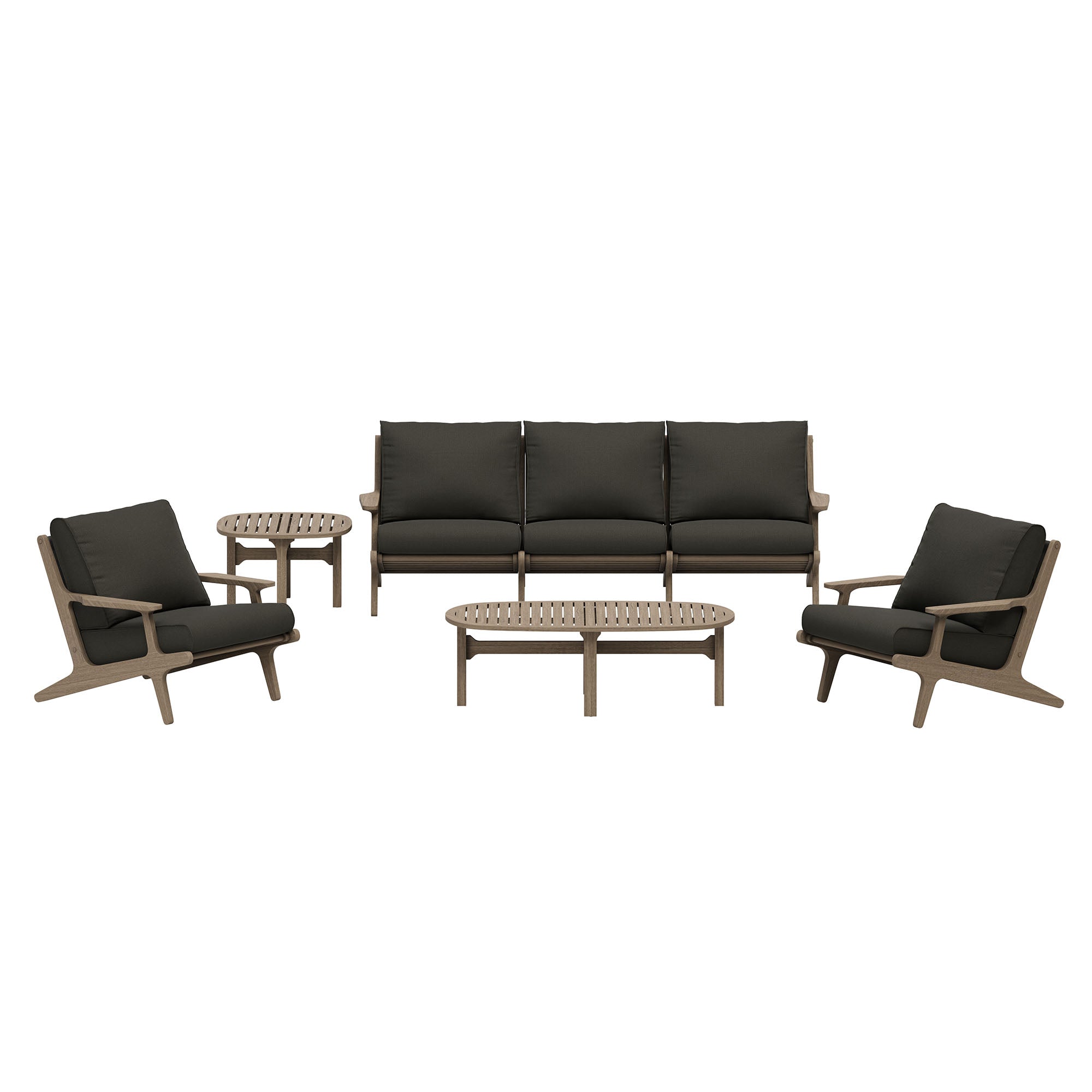 Modway EEI-7266 Saratoga 4-Piece Outdoor Patio Teak Wood Furniture Set