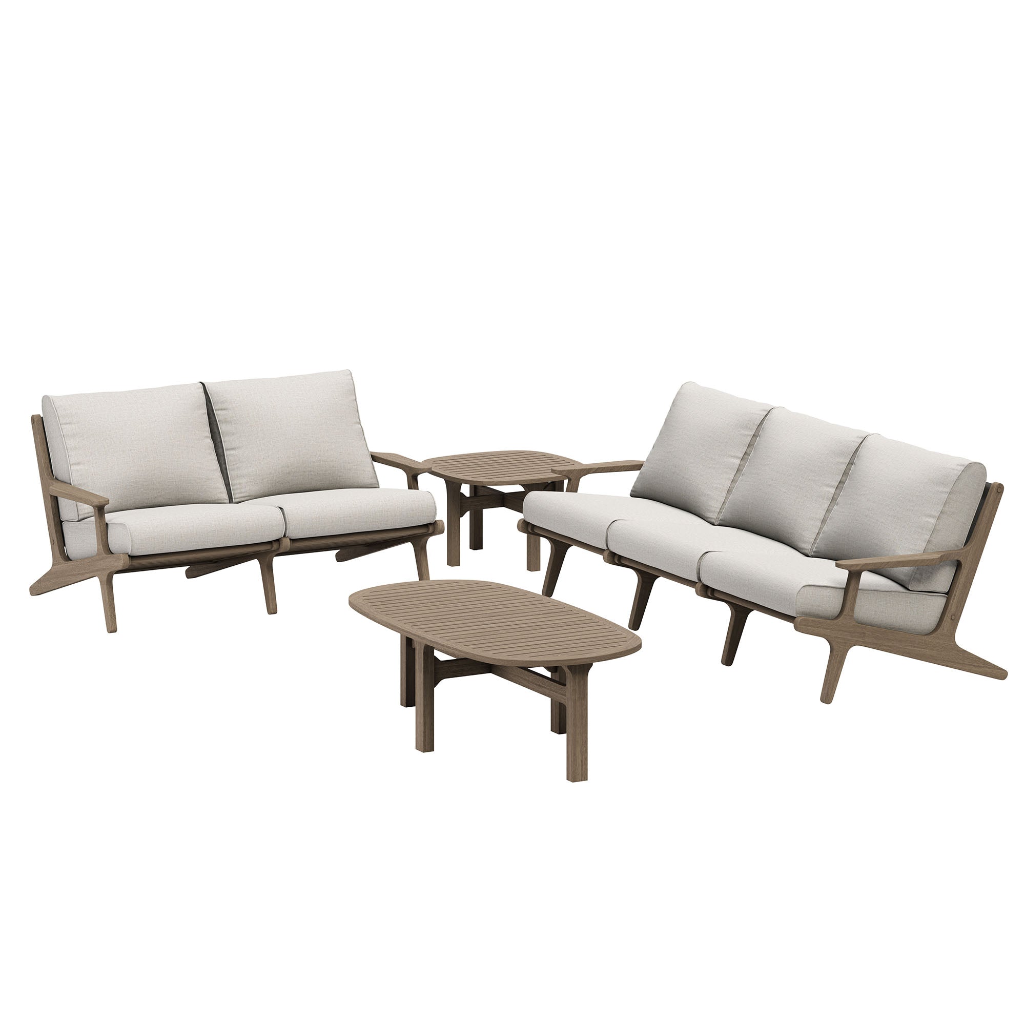 Modway EEI-7270 Saratoga 4-Piece Outdoor Patio Teak Wood Furniture Set