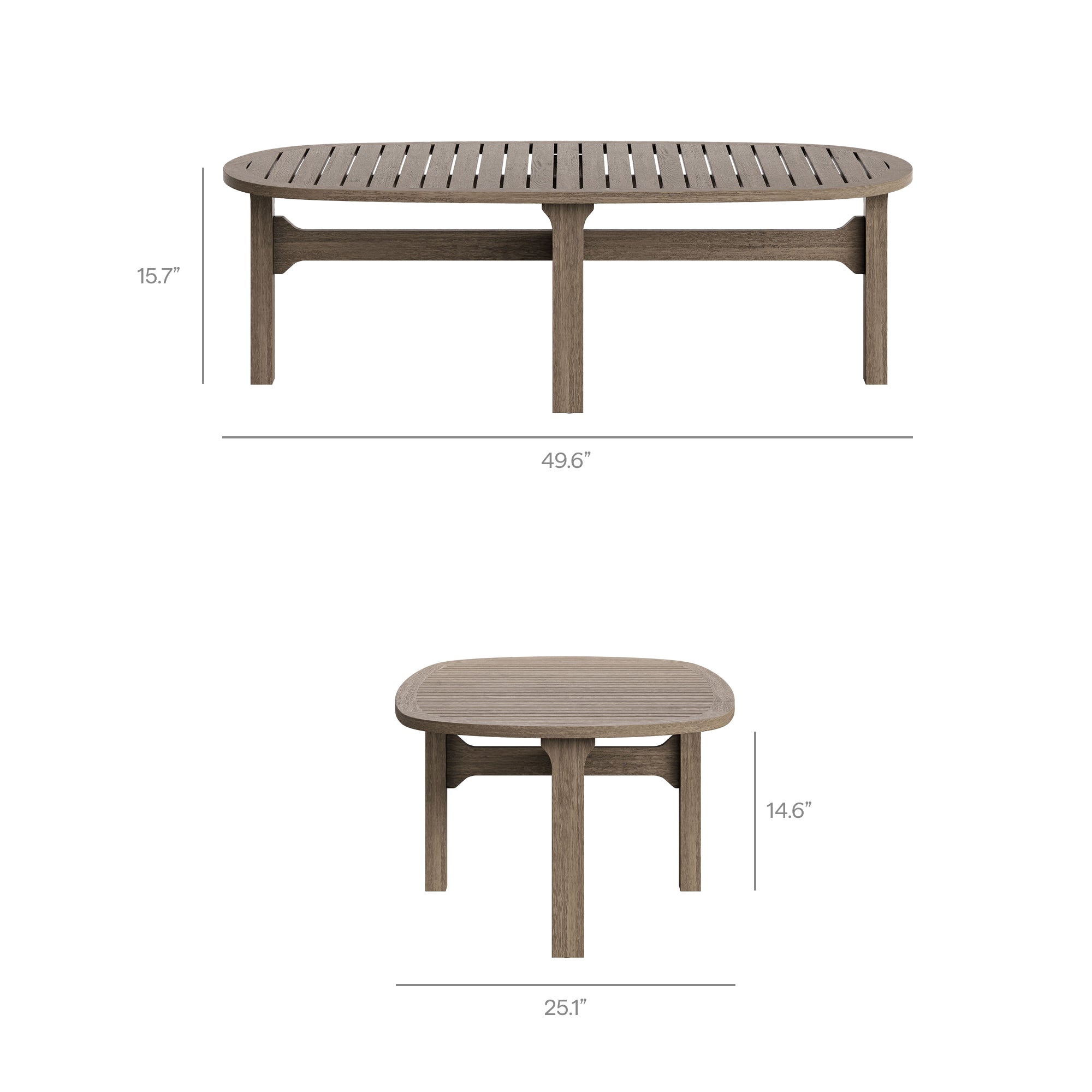 Modway Saratoga 4-Piece Outdoor Patio Teak Wood Furniture Set