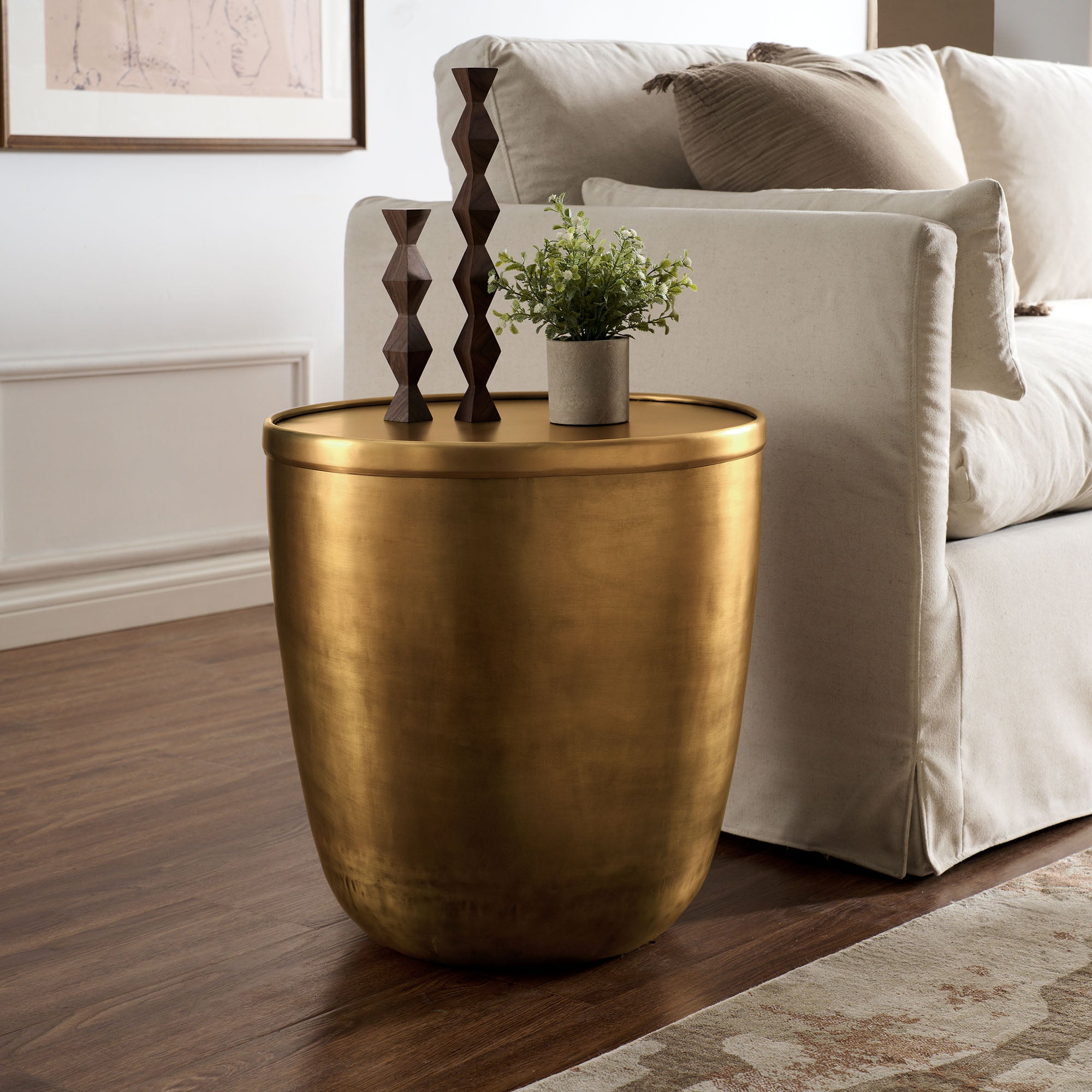 Modway Viora Metal Storage Side Table