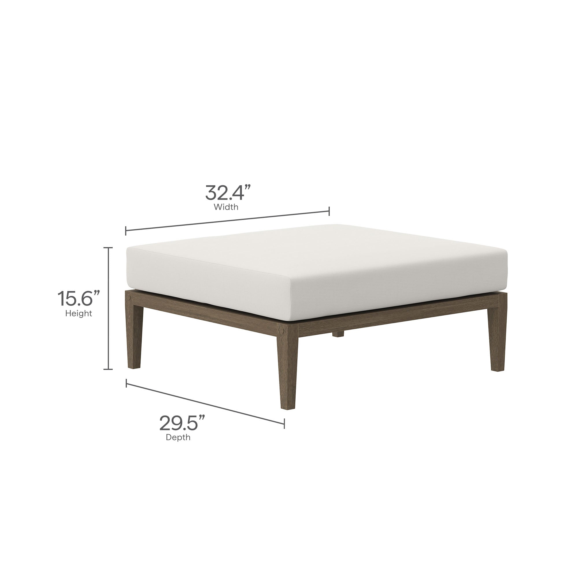 Modway Northlake 5-Piece Outdoor Patio Teak Wood Furniture Set