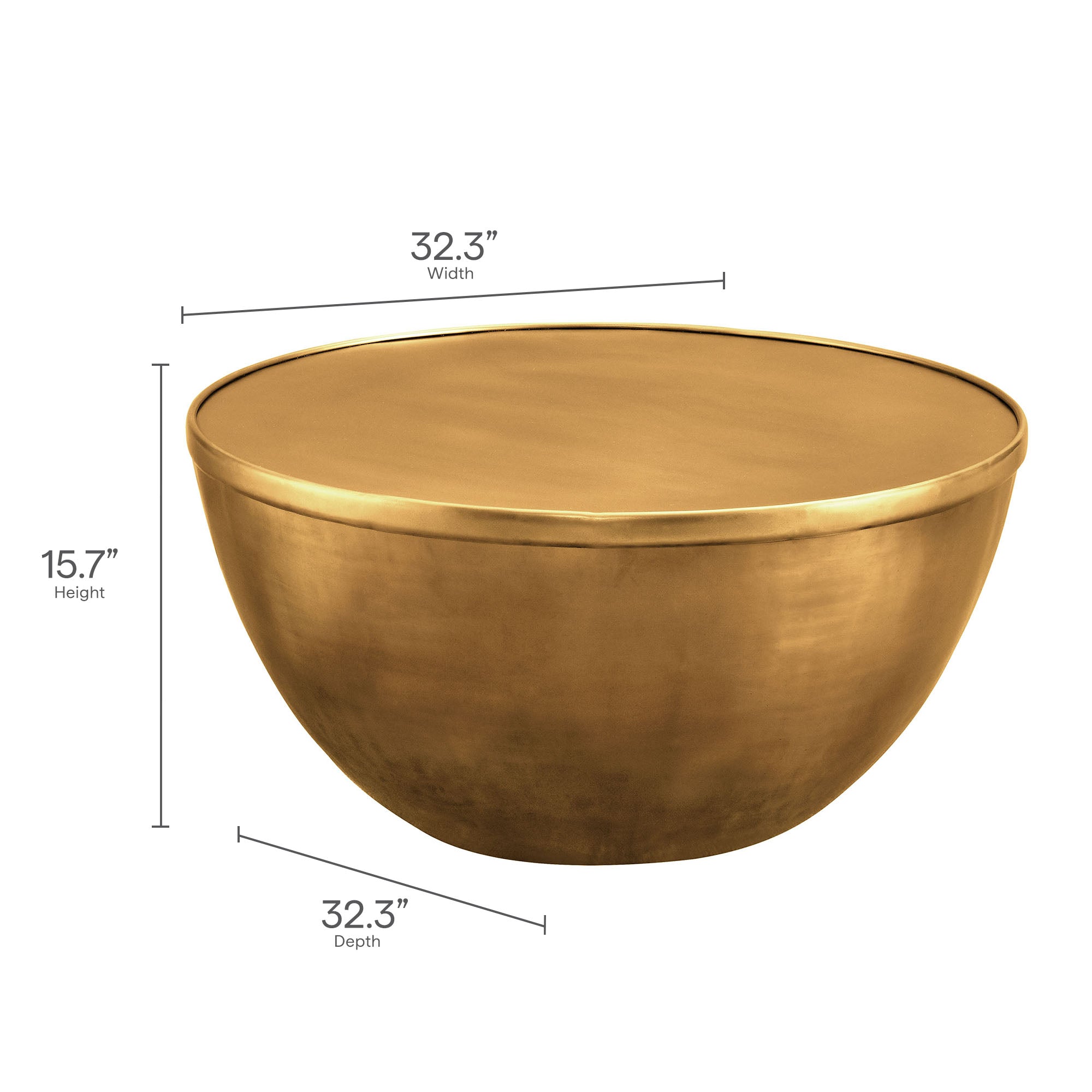 Modway Viora 32 Inch Metal Storage Coffee Table