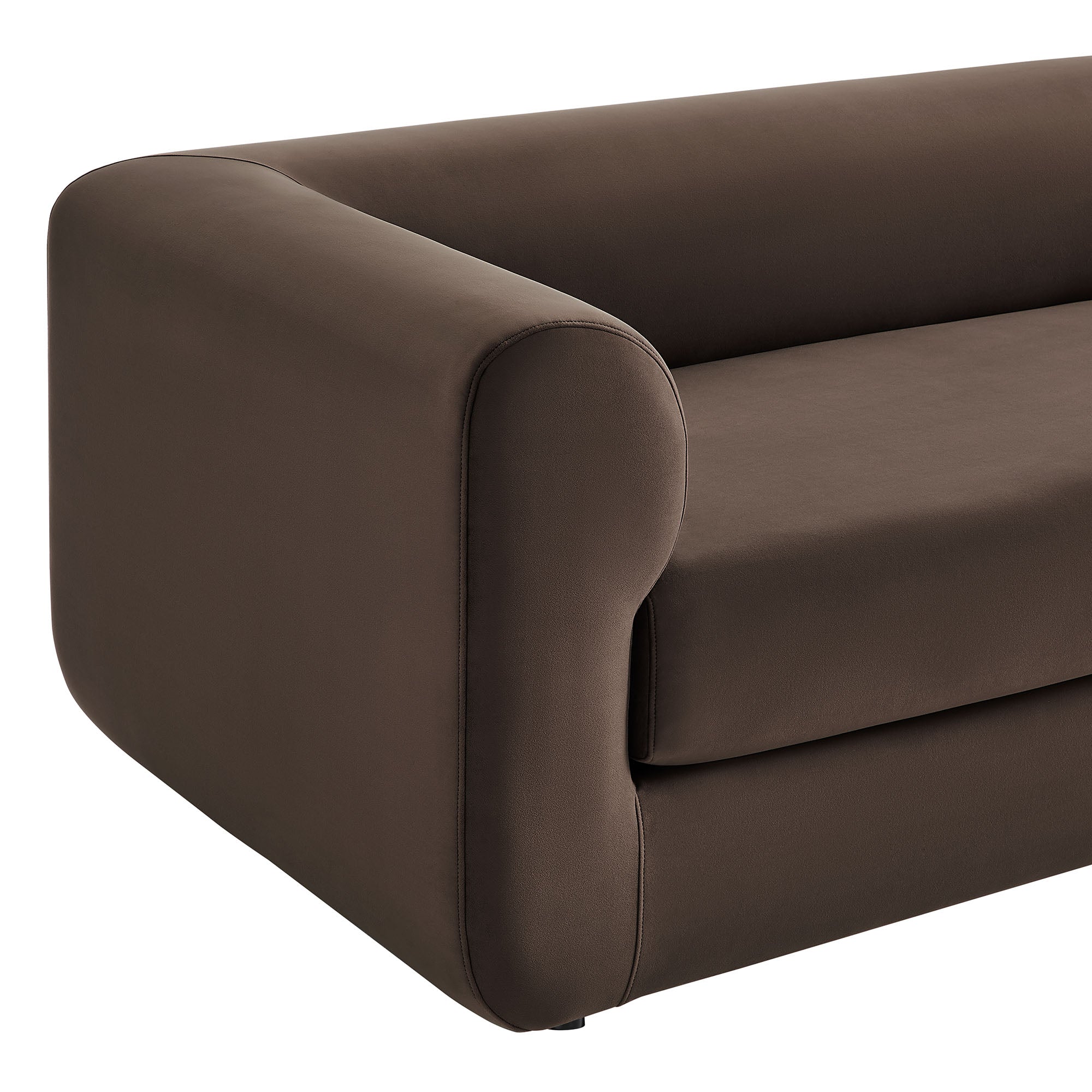 Modway Leif 89" Performance Velvet Upholstered Sofa