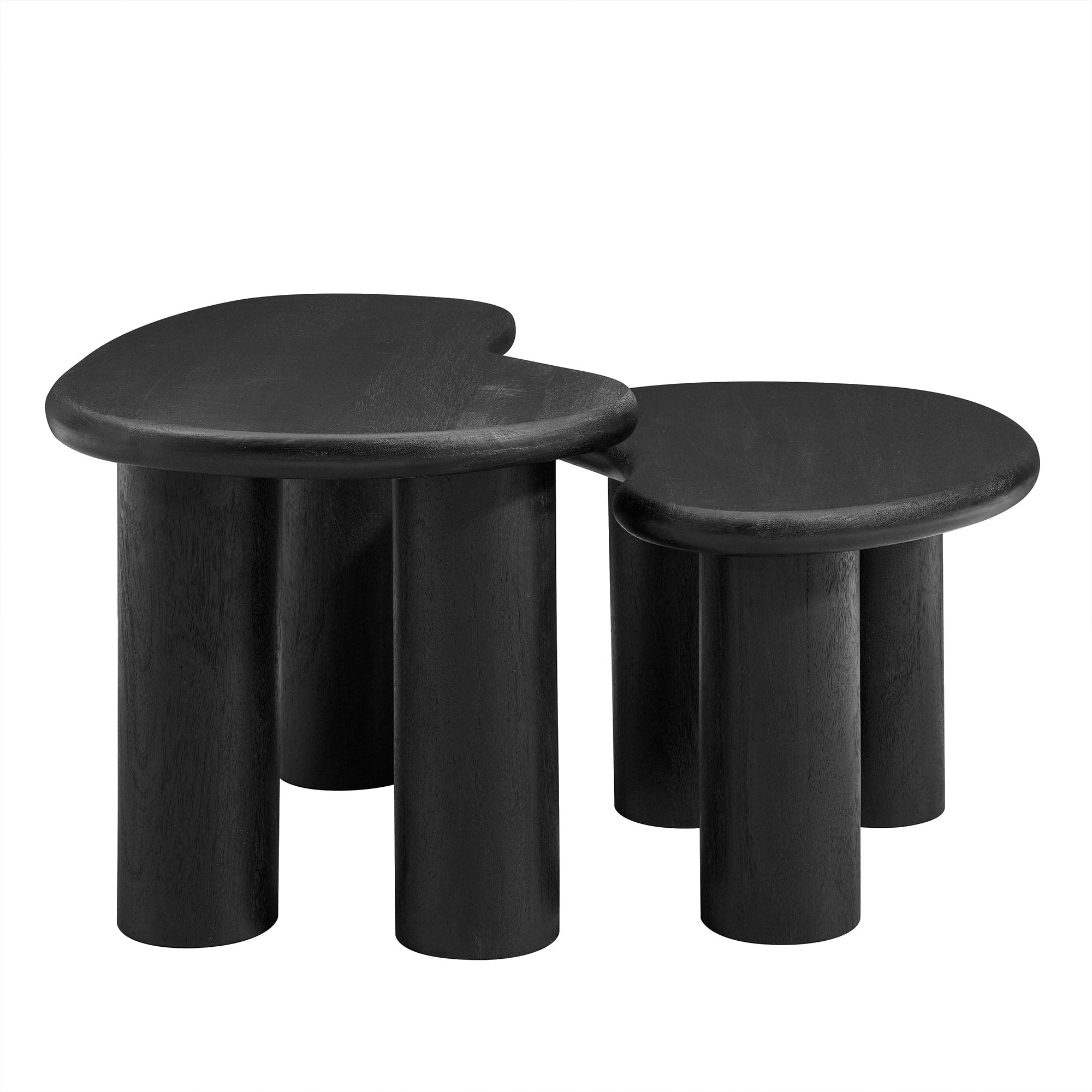 Modway Hackney Mango Wood Nesting Coffee Table Set