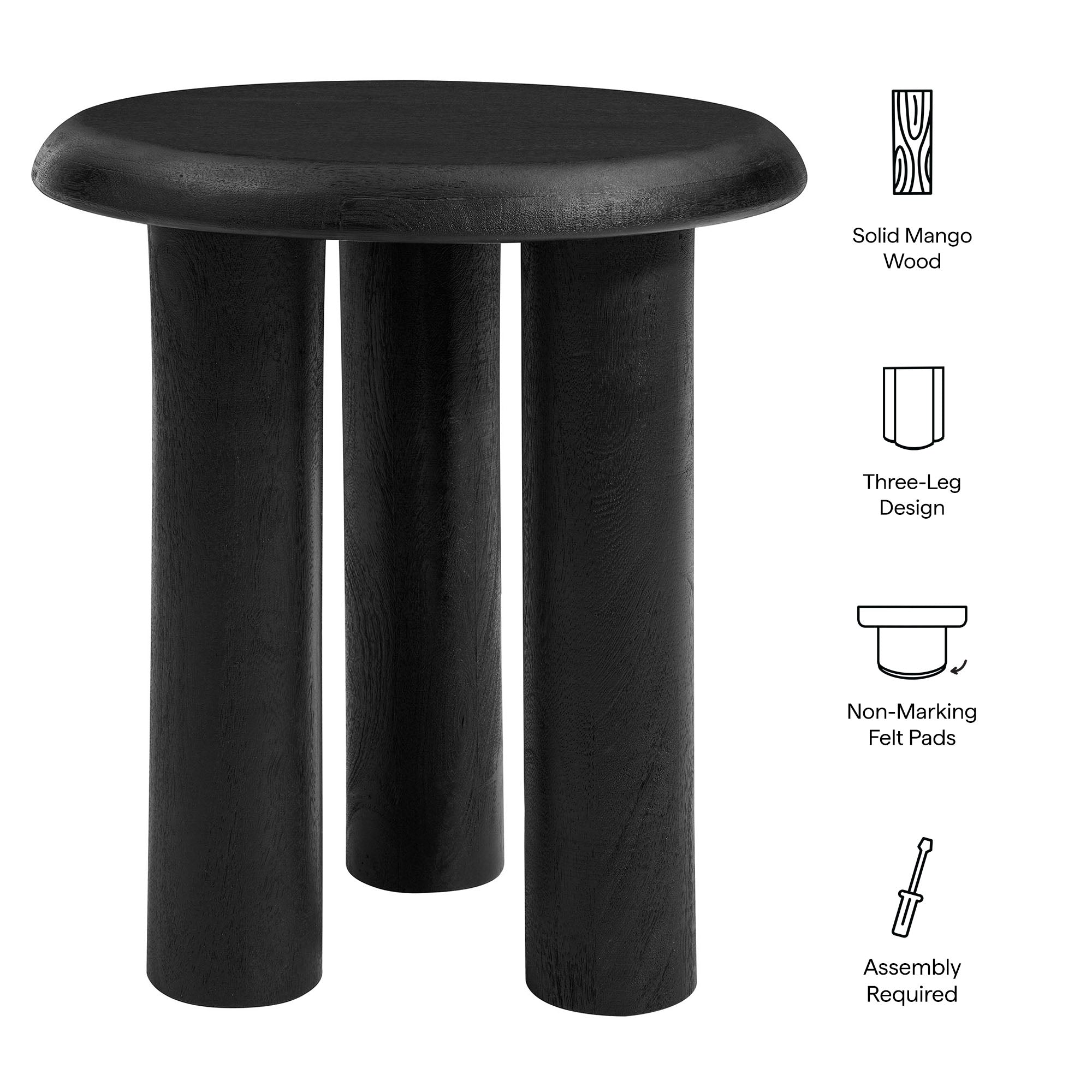 Modway Mavina Mango Wood Side Table