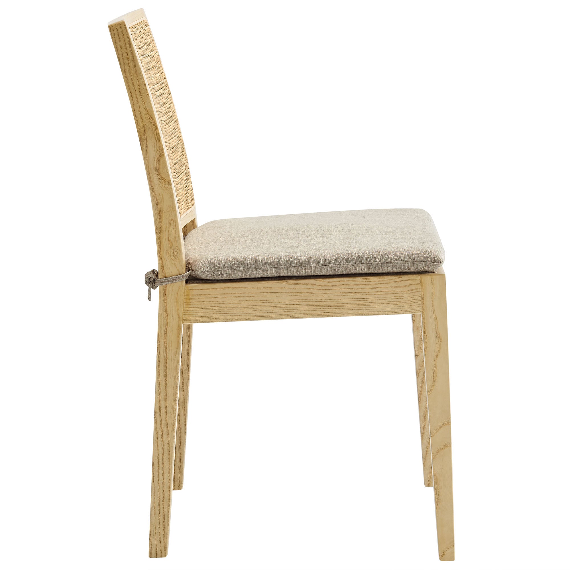 Modway Ovard Wood and Rattan Dining Chair