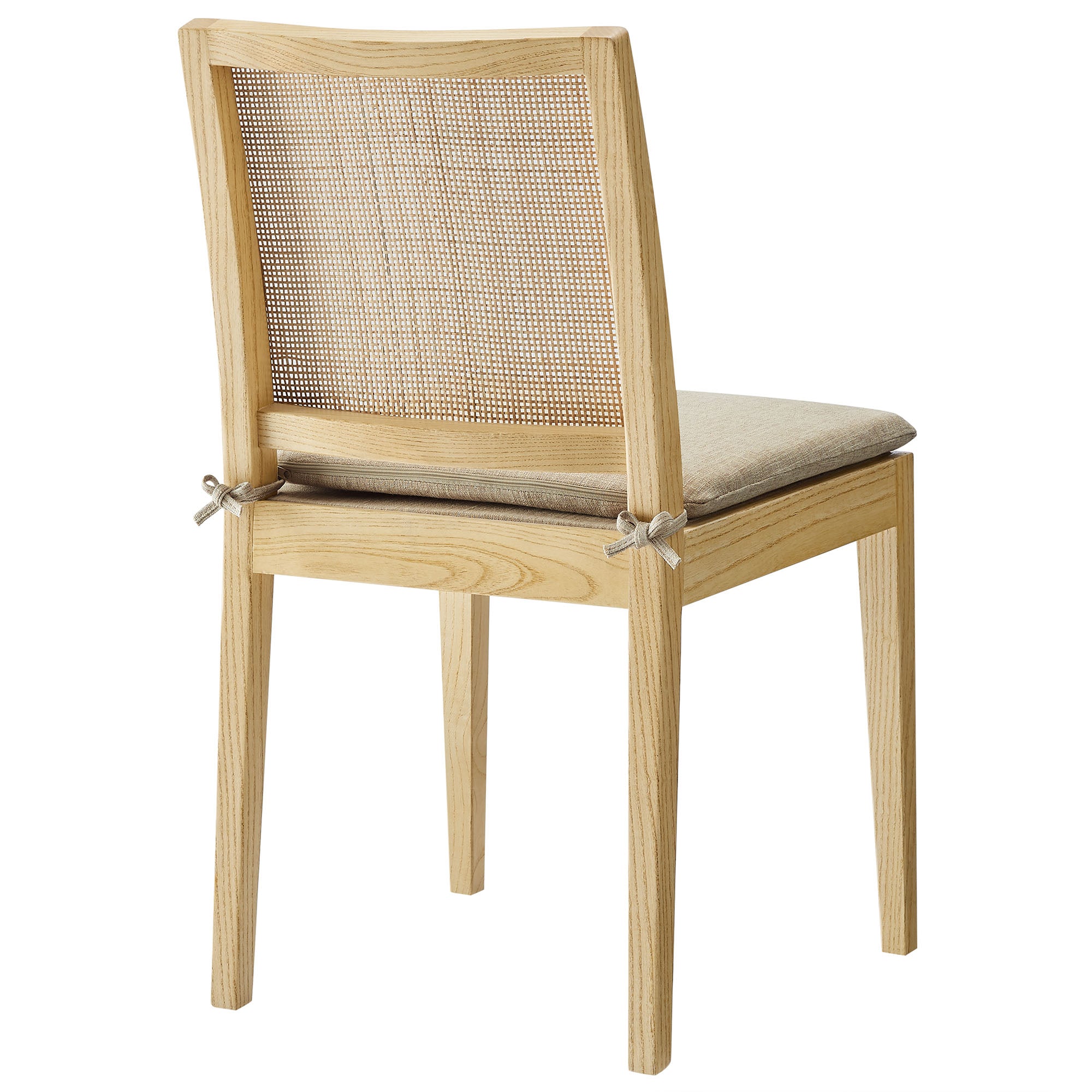 Modway Ovard Wood and Rattan Dining Chair