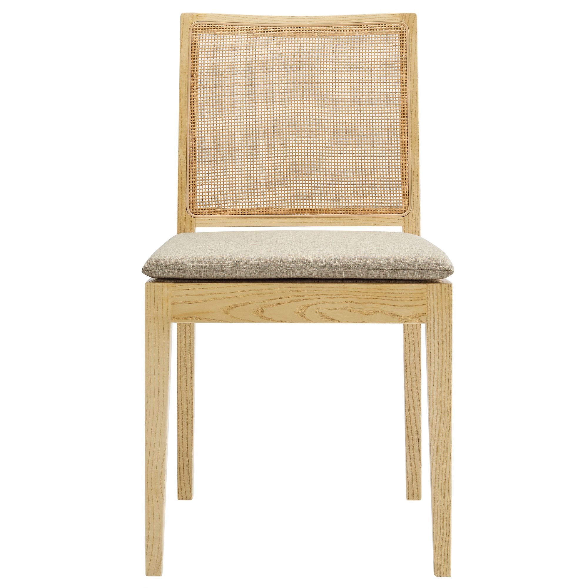 Modway Ovard Wood and Rattan Dining Chair