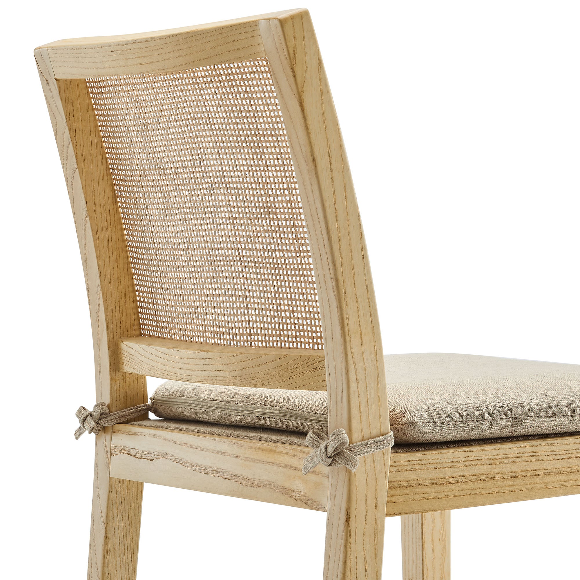 Modway Ovard Wood and Rattan Bar Stool