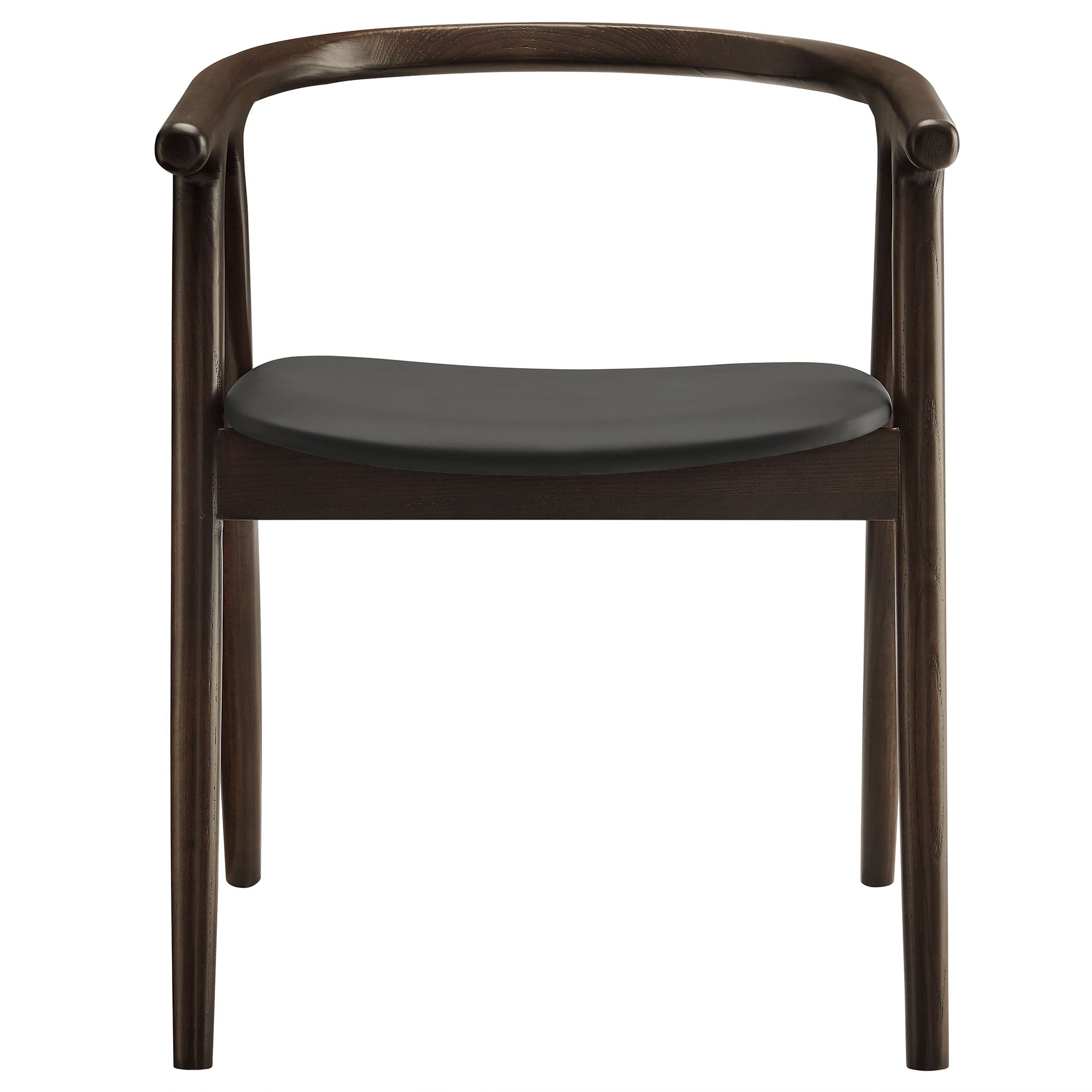 Modway Henry Vegan Leather and Wood Dining Chair