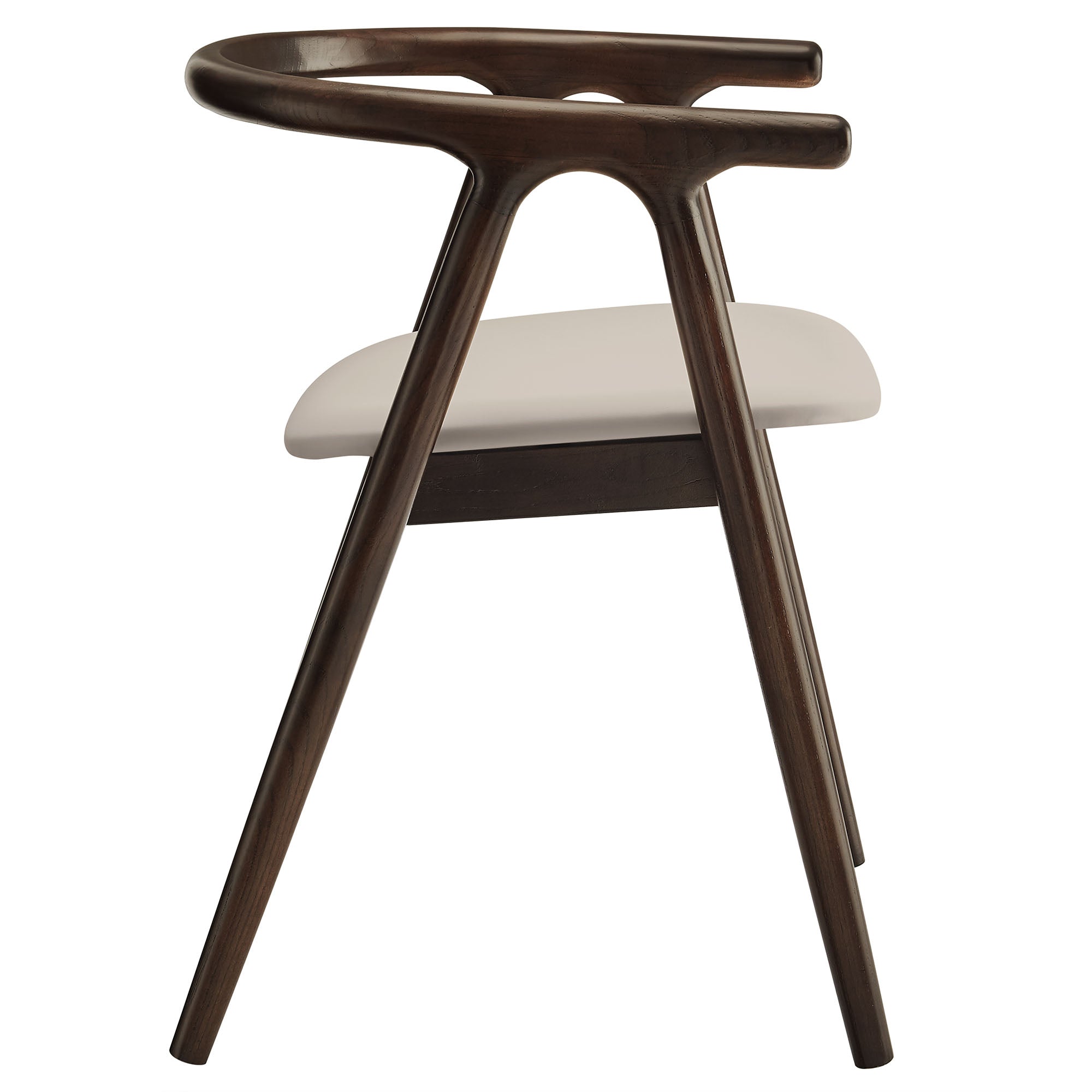 Modway Henry Vegan Leather and Wood Dining Chair