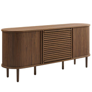 Modway Harlan 67" Fluted Oval Sideboard Cabinet