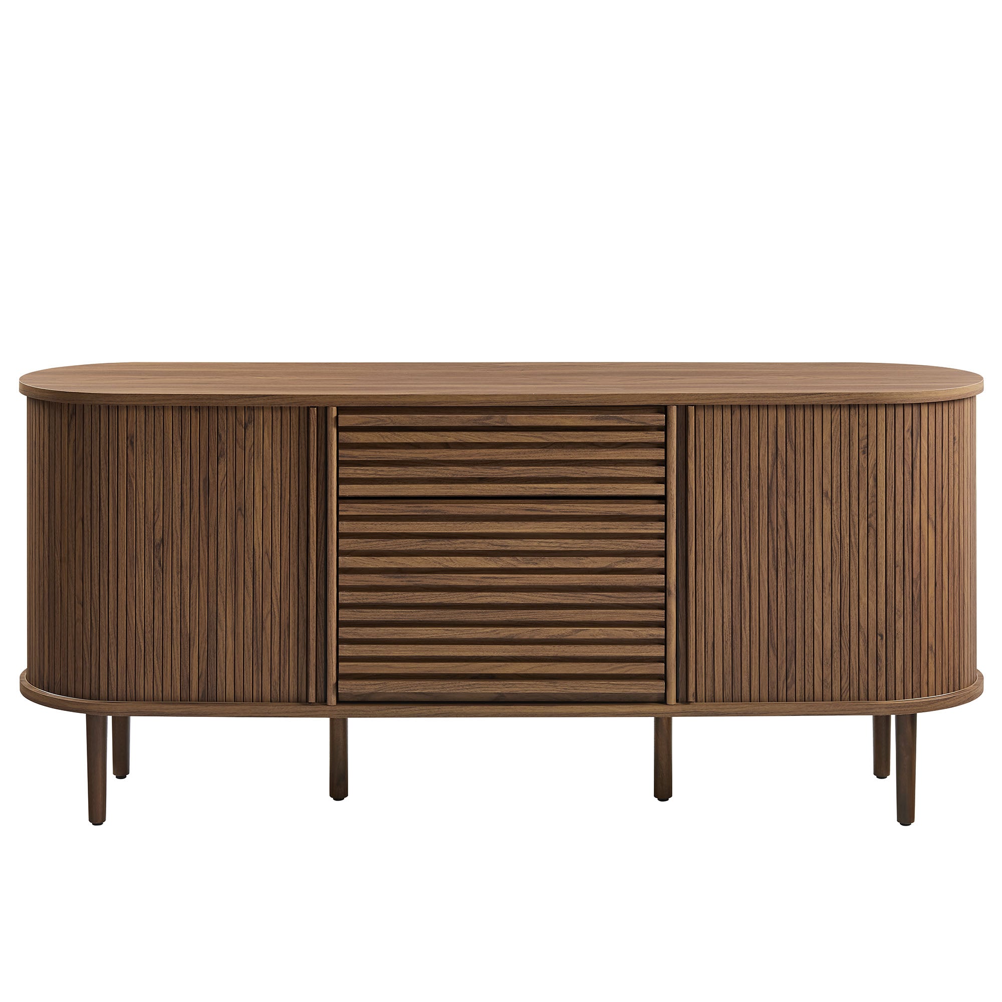 Modway Harlan 67" Fluted Oval Sideboard Cabinet