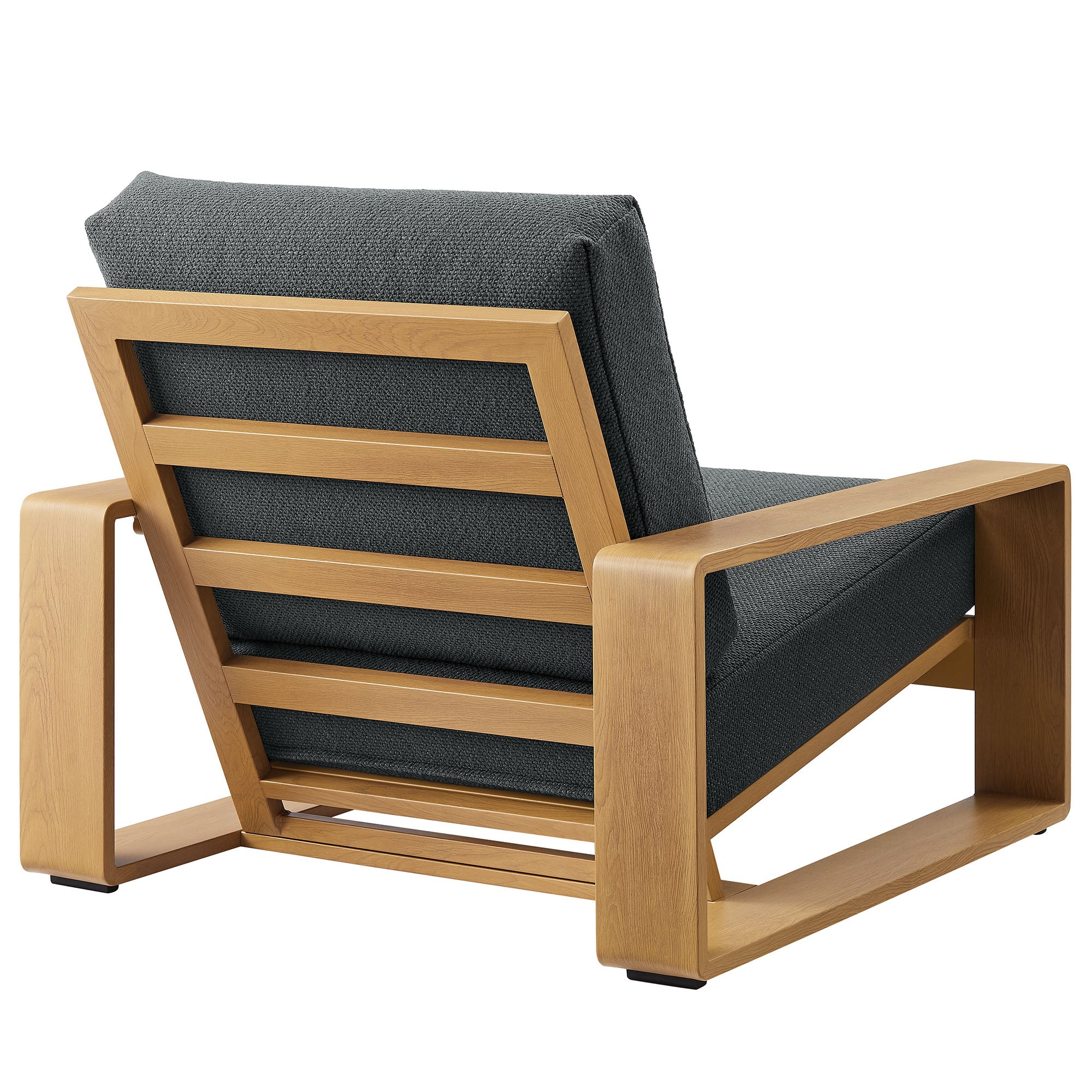 Modway Lirienne Outdoor Patio Aluminum Faux Wood Armchair