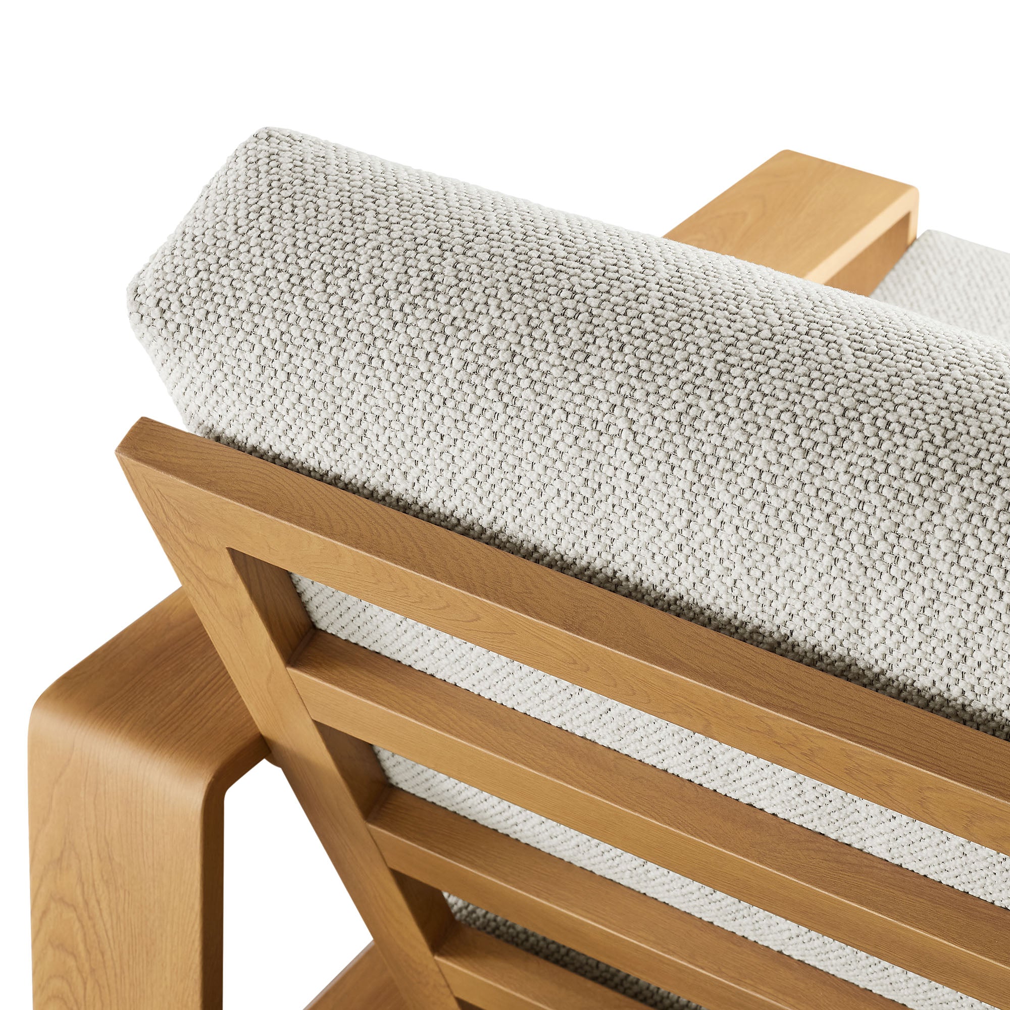 Modway Lirienne Outdoor Patio Aluminum Faux Wood Armchair