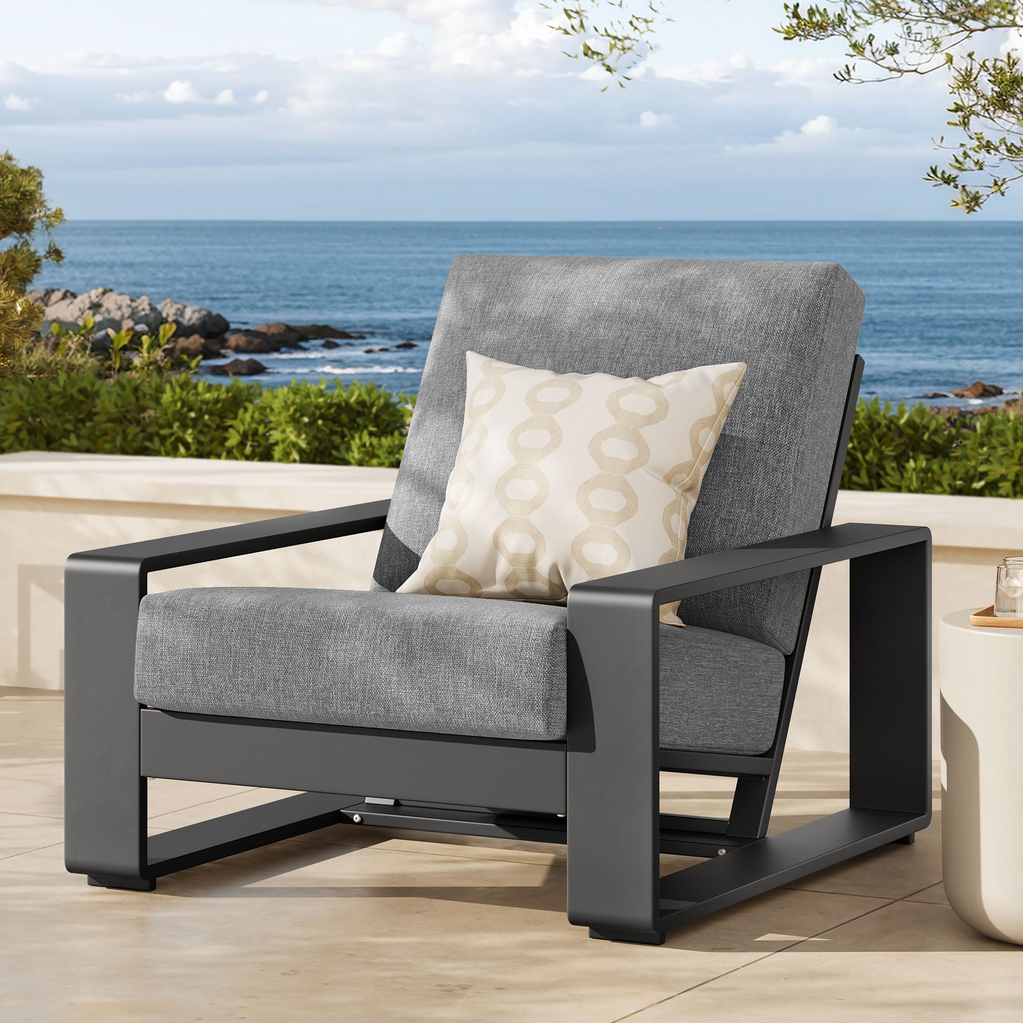 Modway Lirienne Outdoor Patio Aluminum Armchair