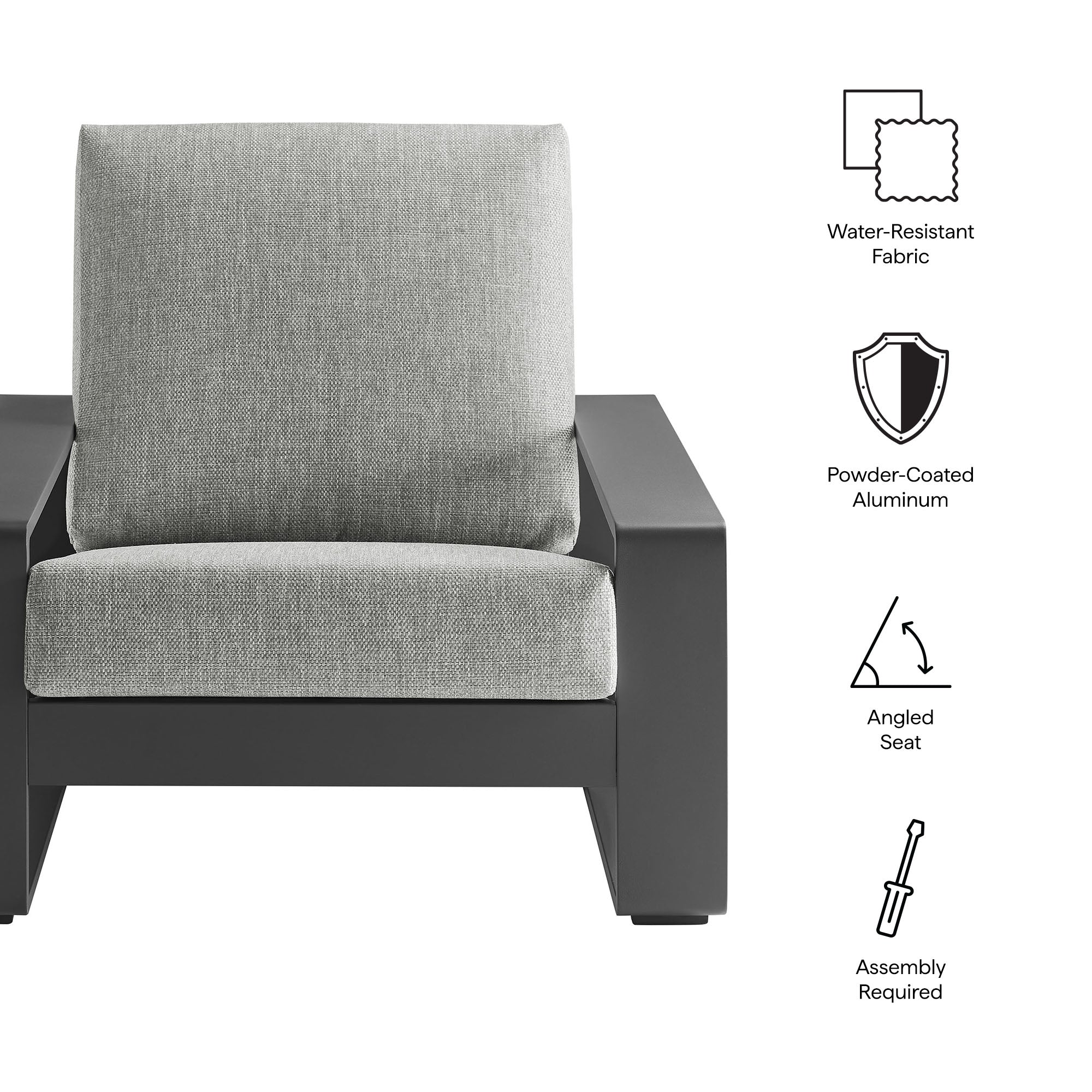 Modway Lirienne Outdoor Patio Aluminum Armchair