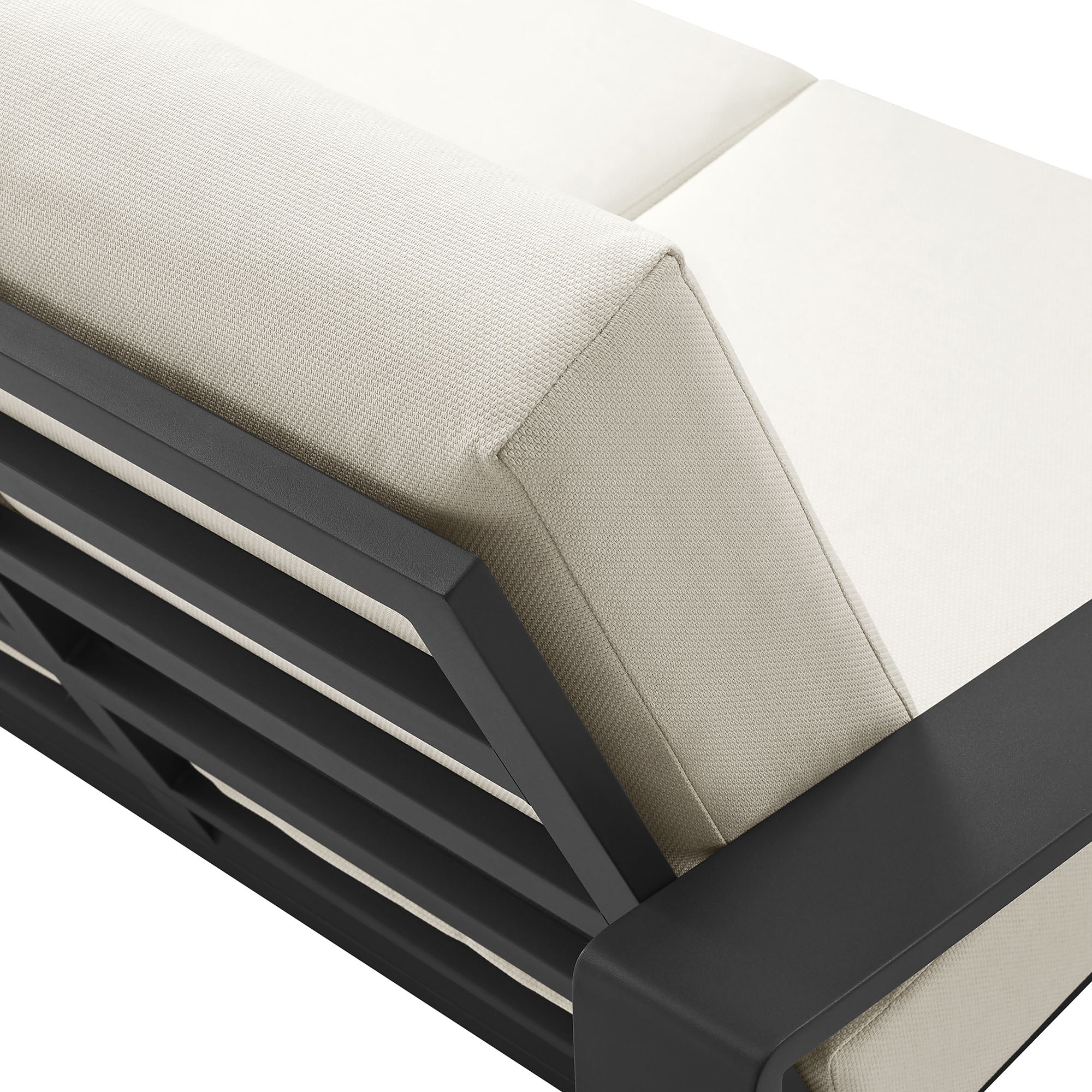 Modway Lirienne Outdoor Patio Aluminum Loveseat