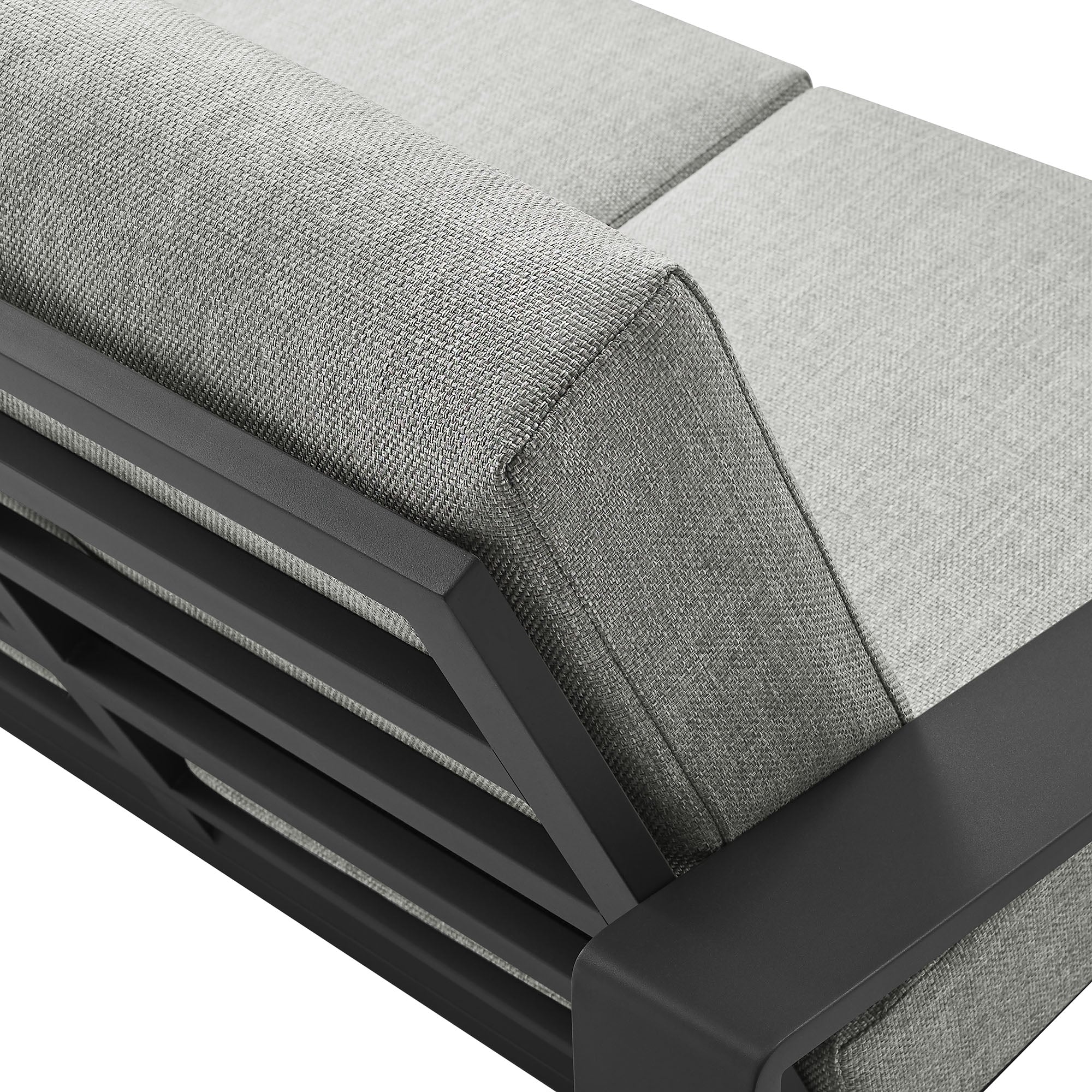 Modway Lirienne Outdoor Patio Aluminum Loveseat