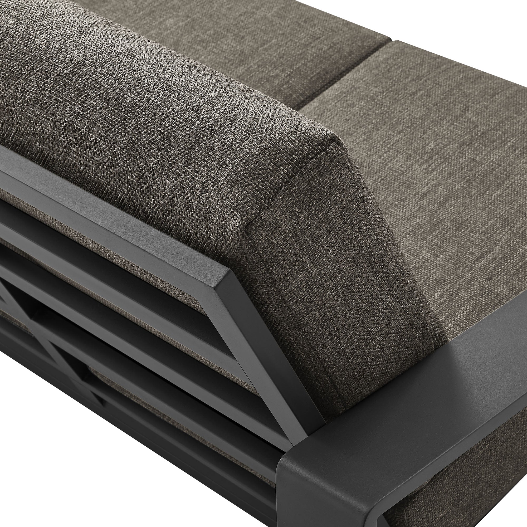 Modway Lirienne Outdoor Patio Aluminum Loveseat