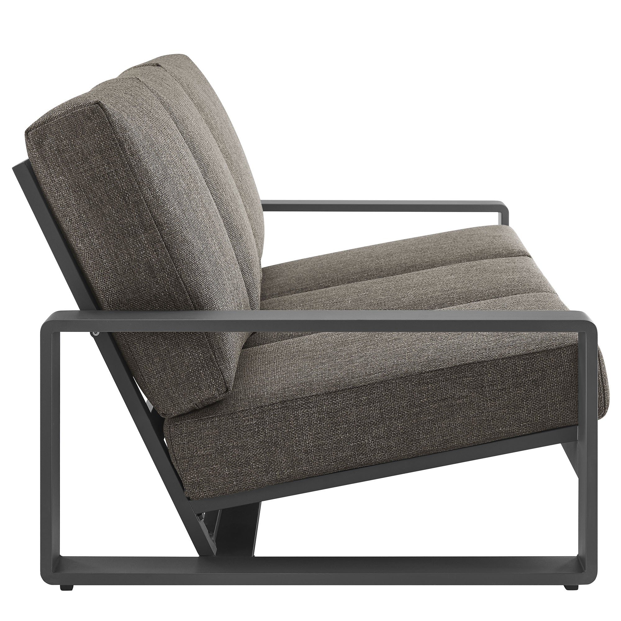 Modway Lirienne 2-Piece Outdoor Patio Aluminum Furniture Set