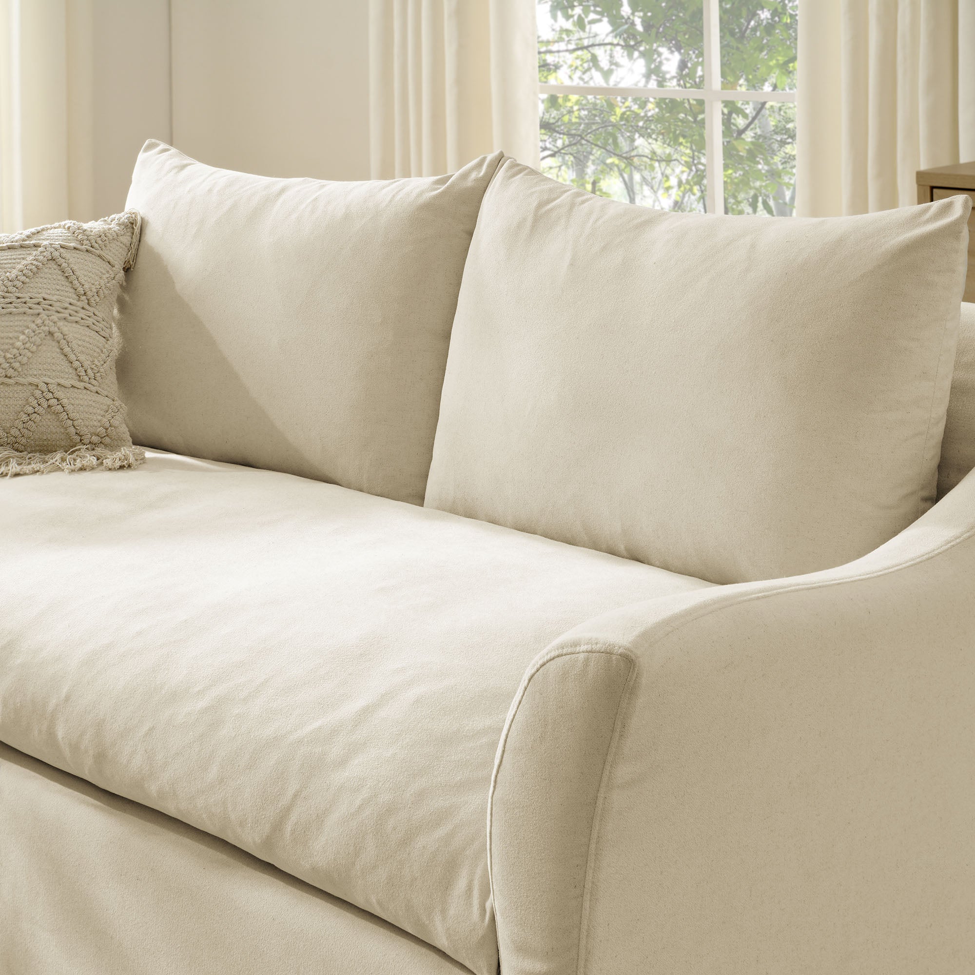 Modway EEI-7311 Somerset 70" Linen Blend Slipcovered Loveseat