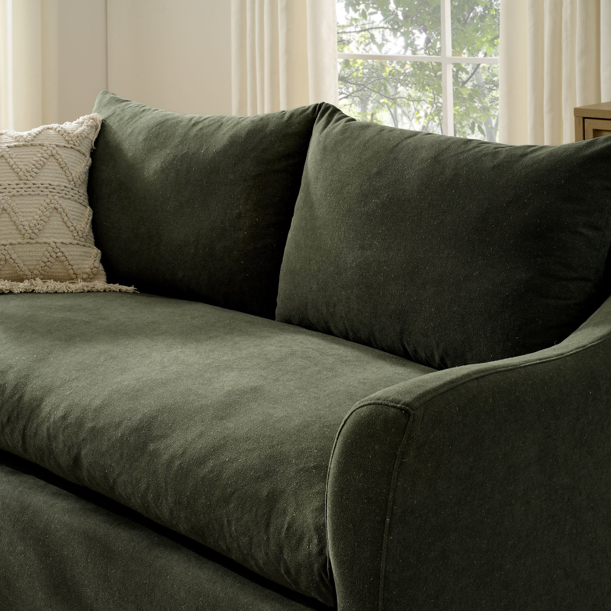 Modway EEI-7311 Somerset 70" Linen Blend Slipcovered Loveseat
