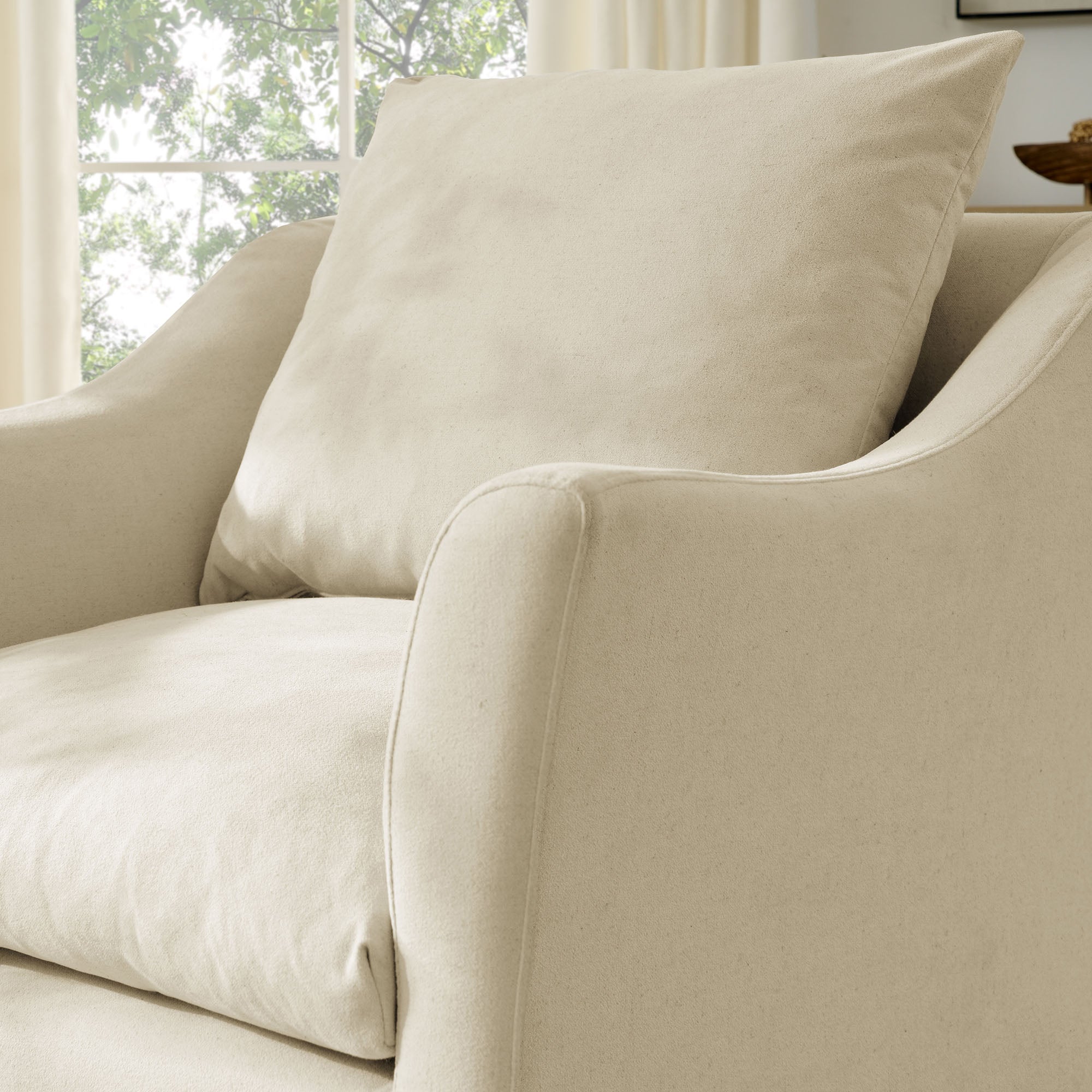 Modway EEI-7312 Somerset Linen Blend Slipcovered Armchair