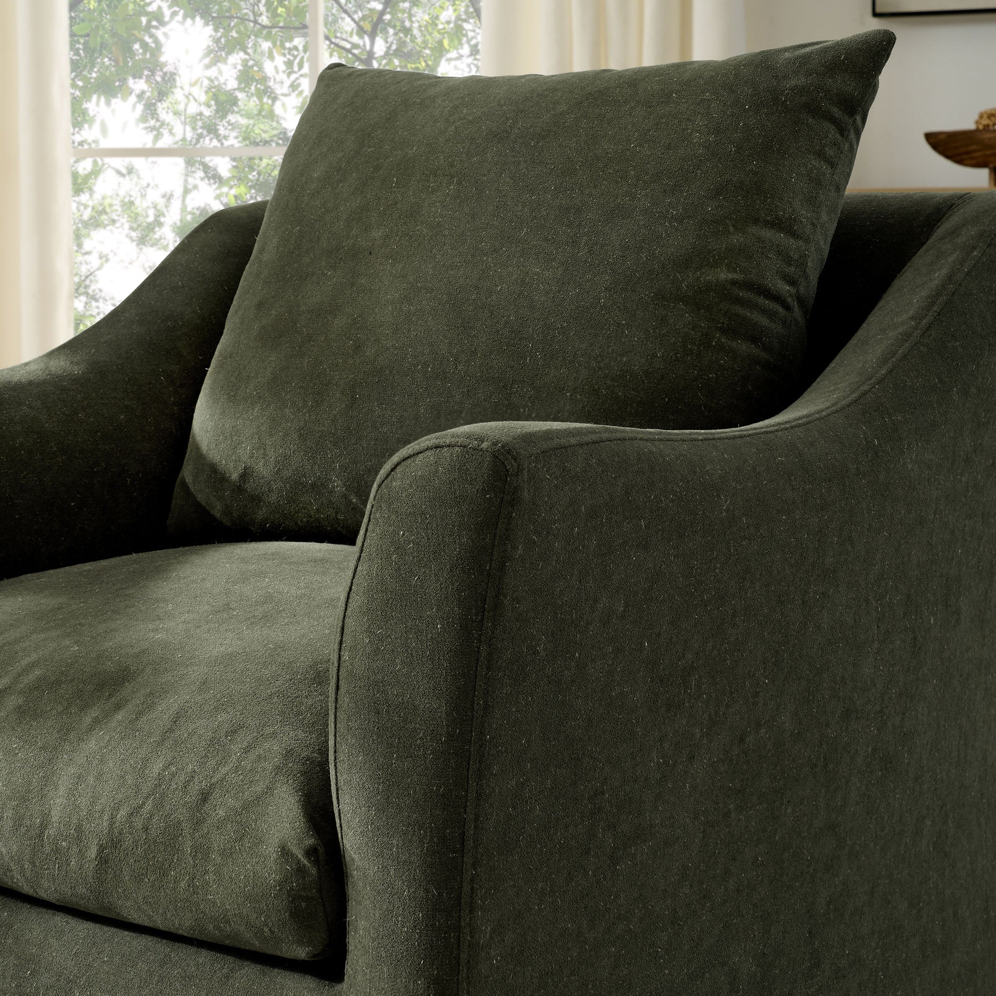 Modway EEI-7312 Somerset Linen Blend Slipcovered Armchair