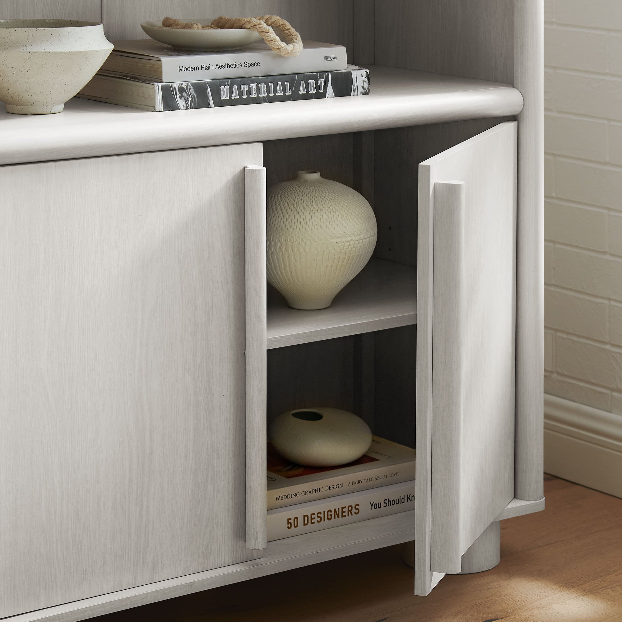 Modway Bellamy Tall Arched Display Cabinet Bookcase