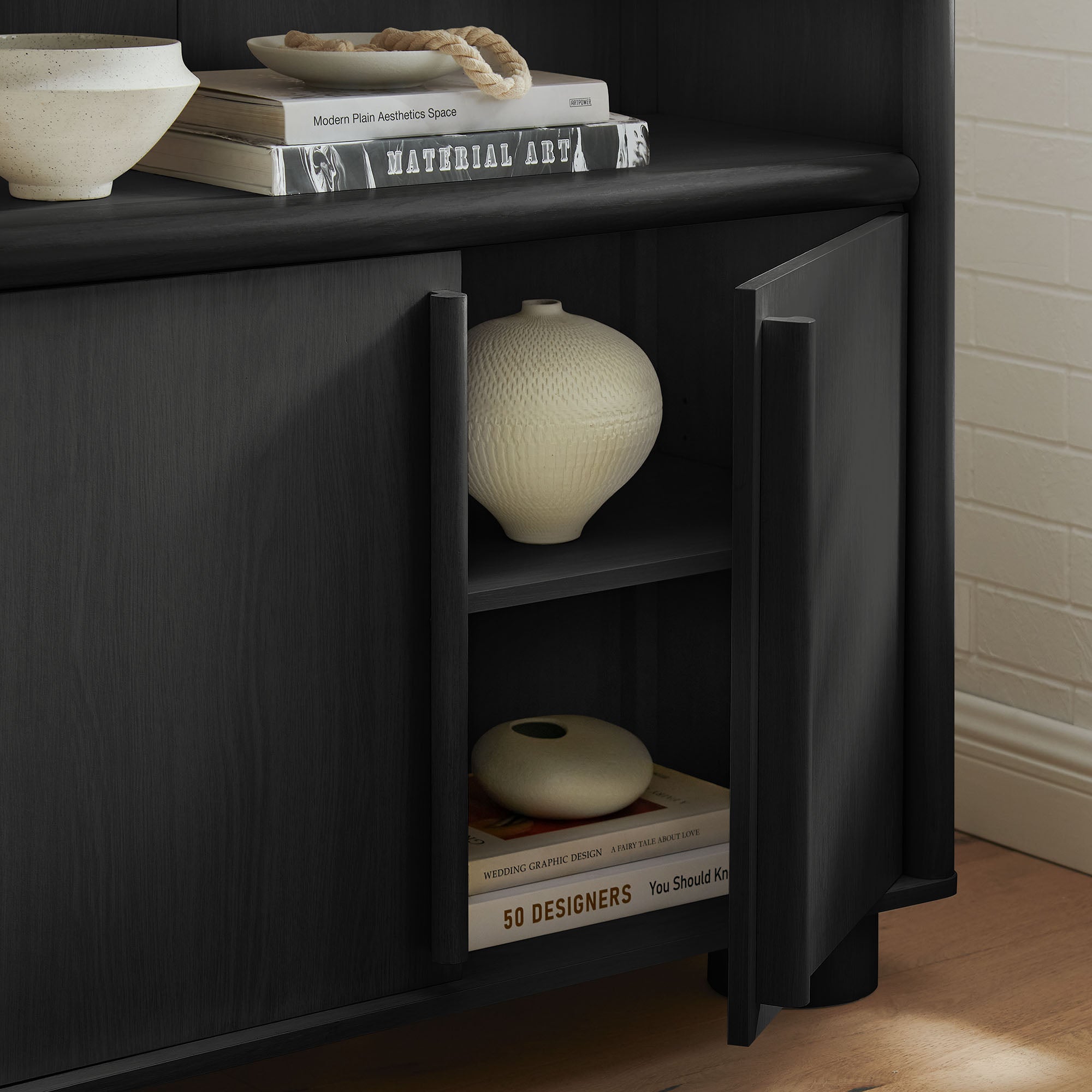 Modway EEI-7314 Bellamy Tall Arched Display Cabinet Bookcase