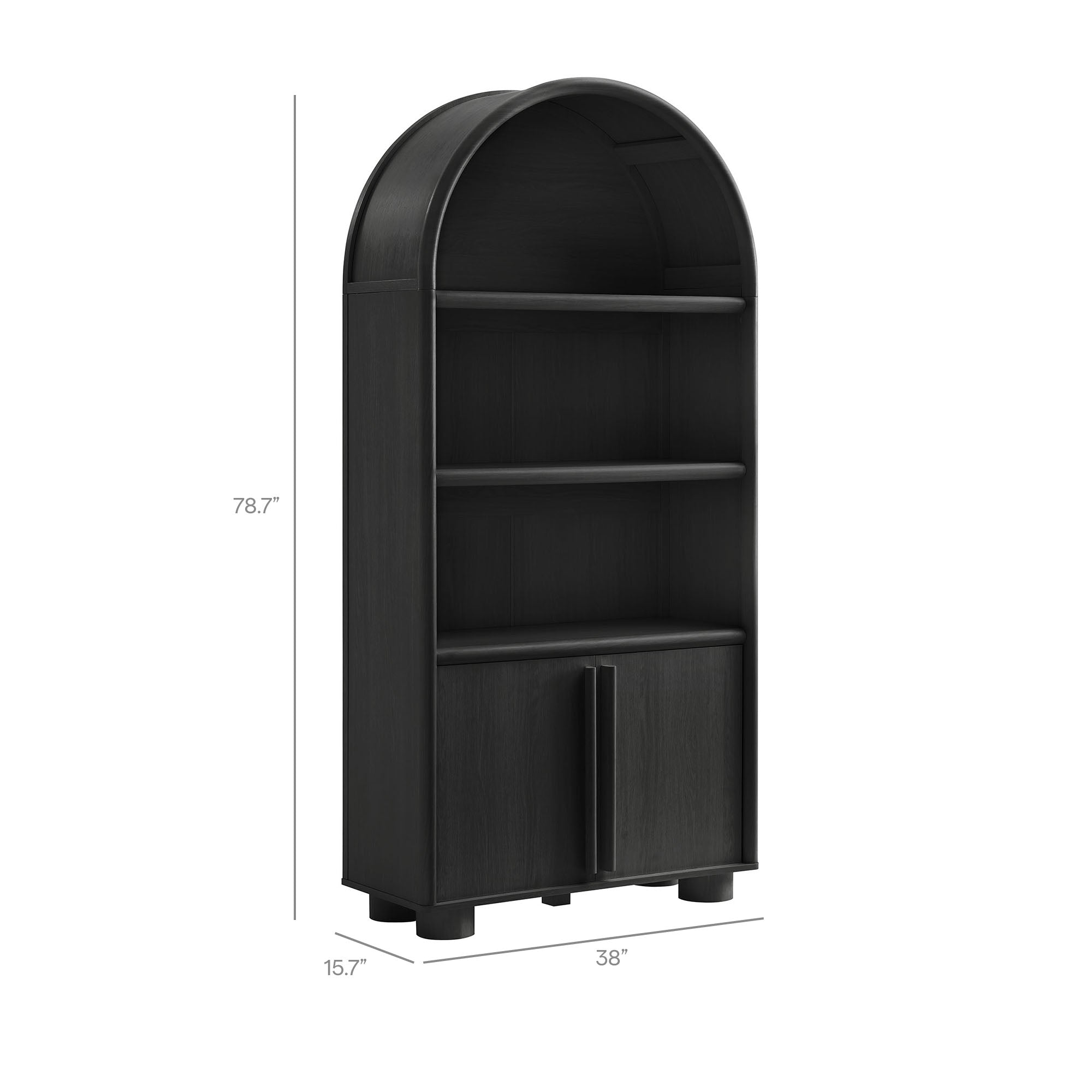 Modway EEI-7314 Bellamy Tall Arched Display Cabinet Bookcase
