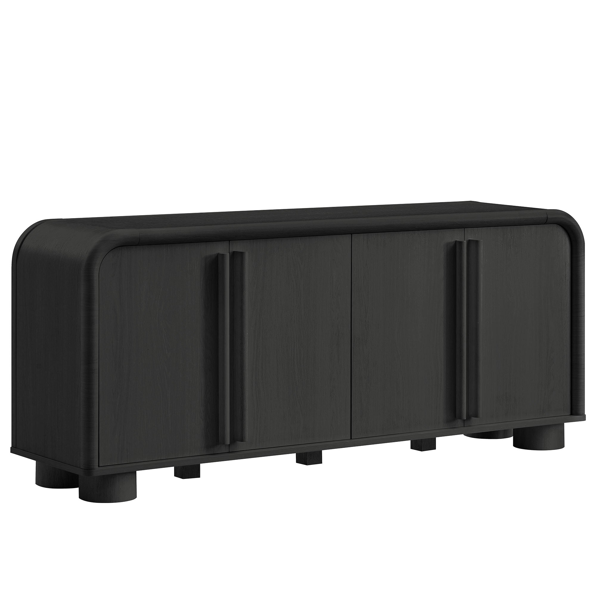 Modway EEI-7315 Bellamy Curved 4-Door Sideboard Cabinet