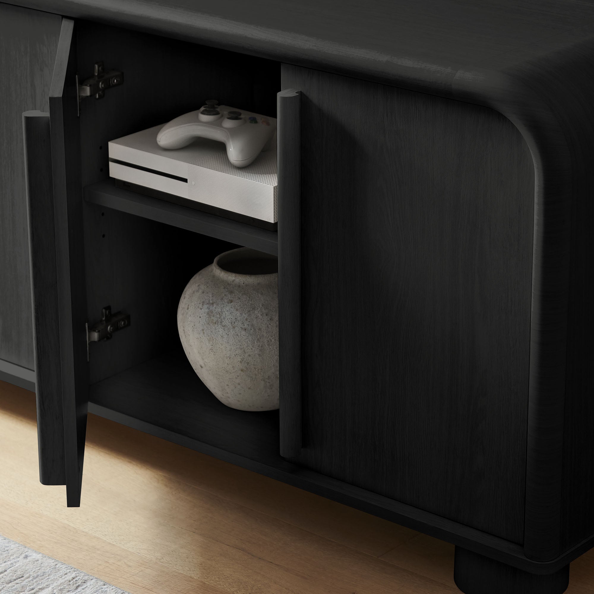 Modway EEI-7315 Bellamy Curved 4-Door Sideboard Cabinet