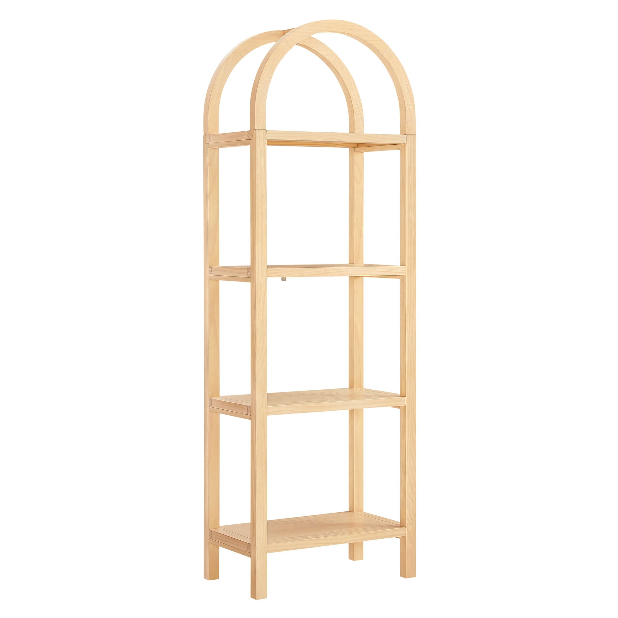 Modway Vexley 72 Inch Tall Narrow Arched Bookshelf