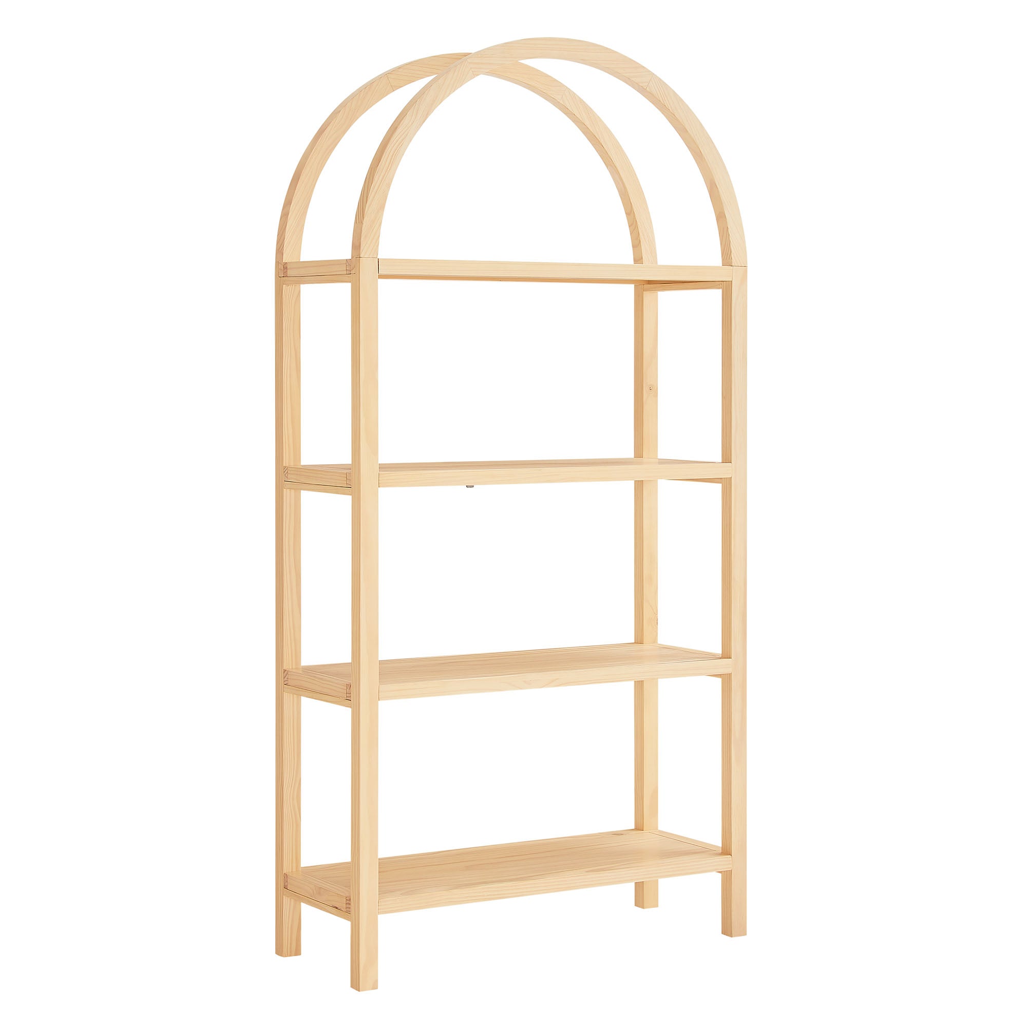 Modway Vexley 72 Inch Large Arched Bookshelf