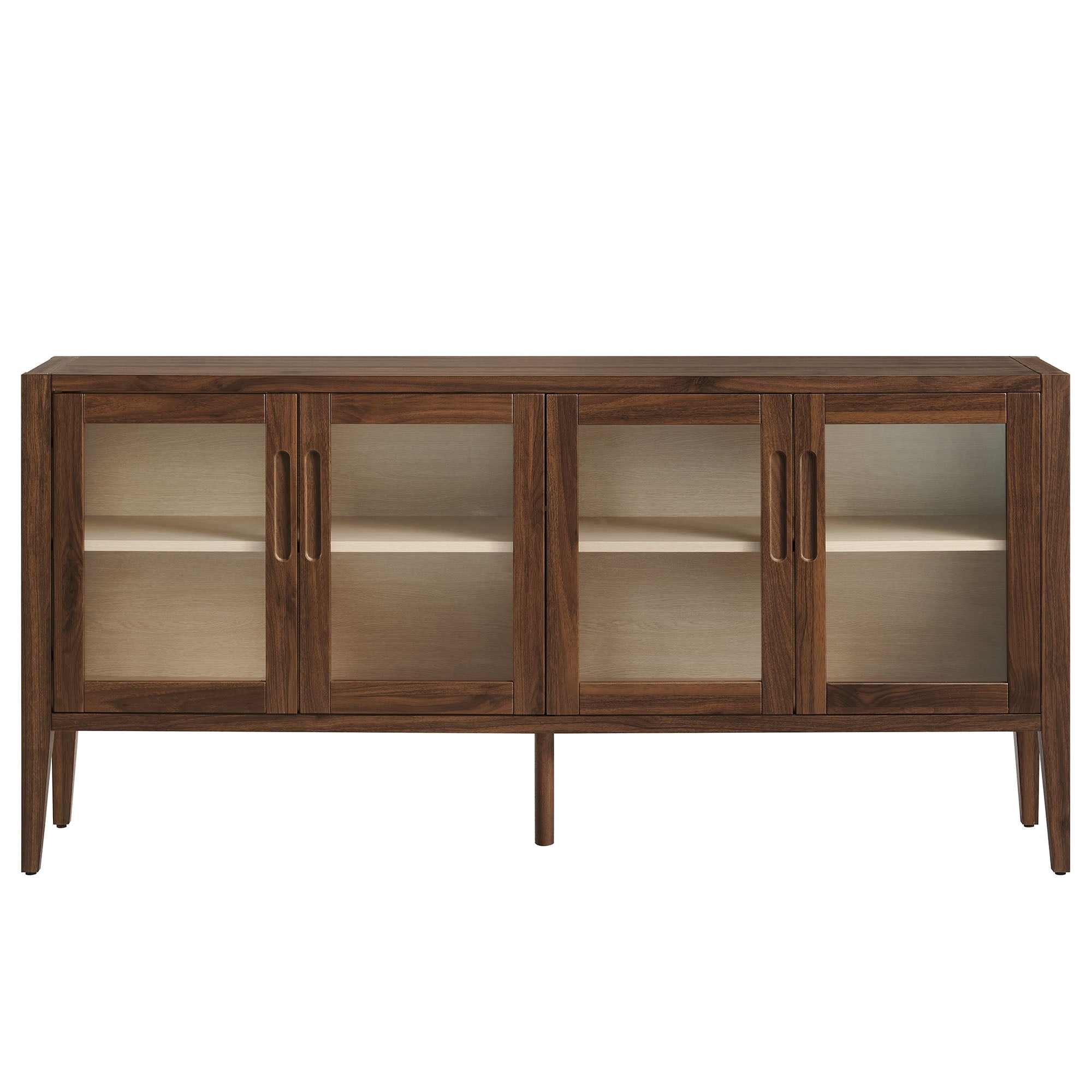 Modway Nell 72" Glass Door Sideboard Storage Display Cabinet