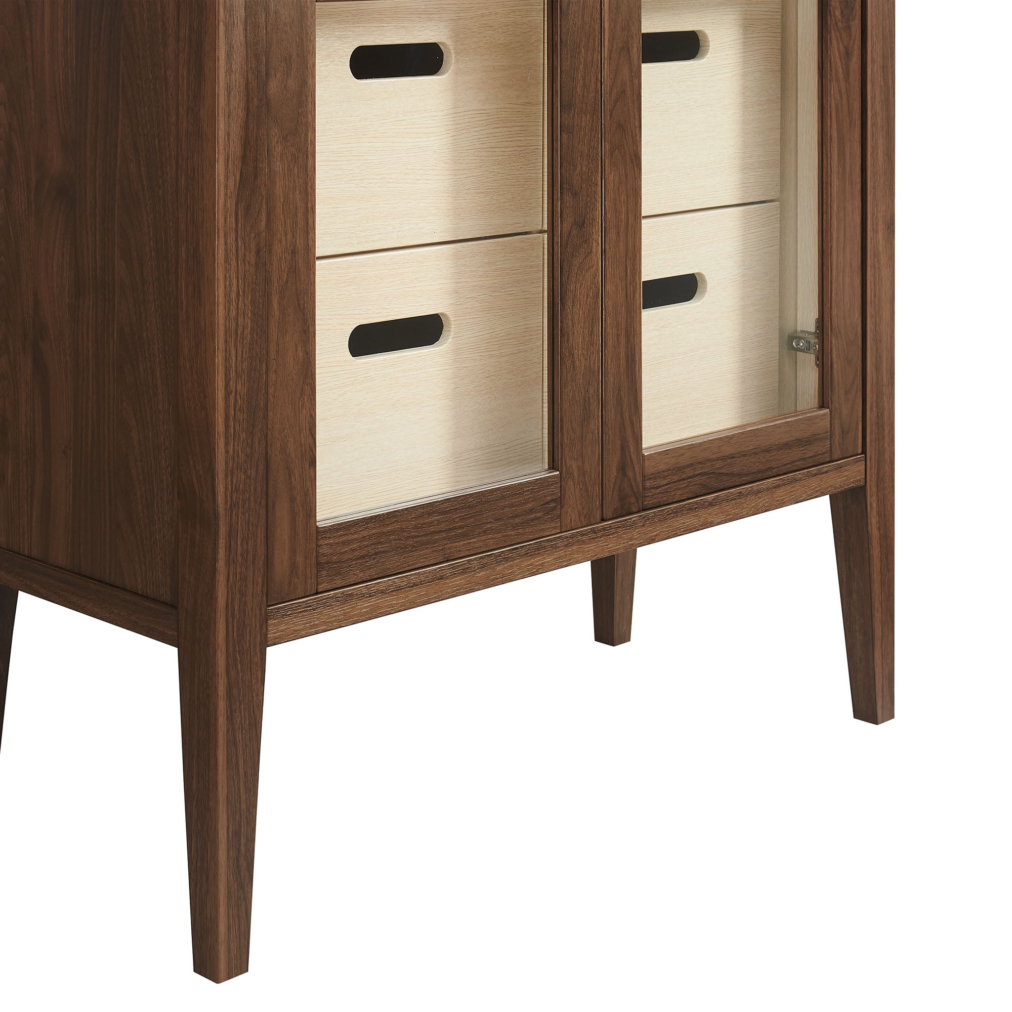 Modway Nell 71" Glass Door Tall Display Storage Cabinet