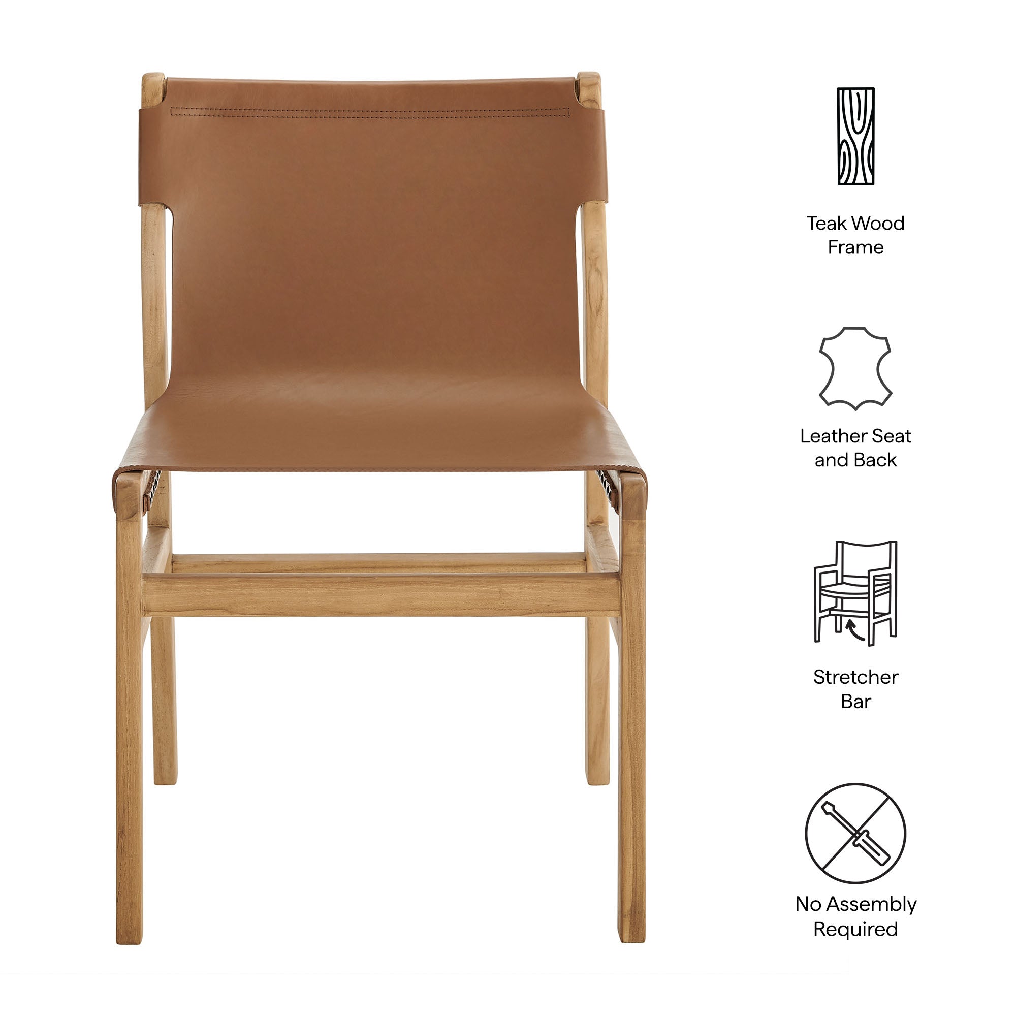 Modway Sonora Leather Dining Side Chair