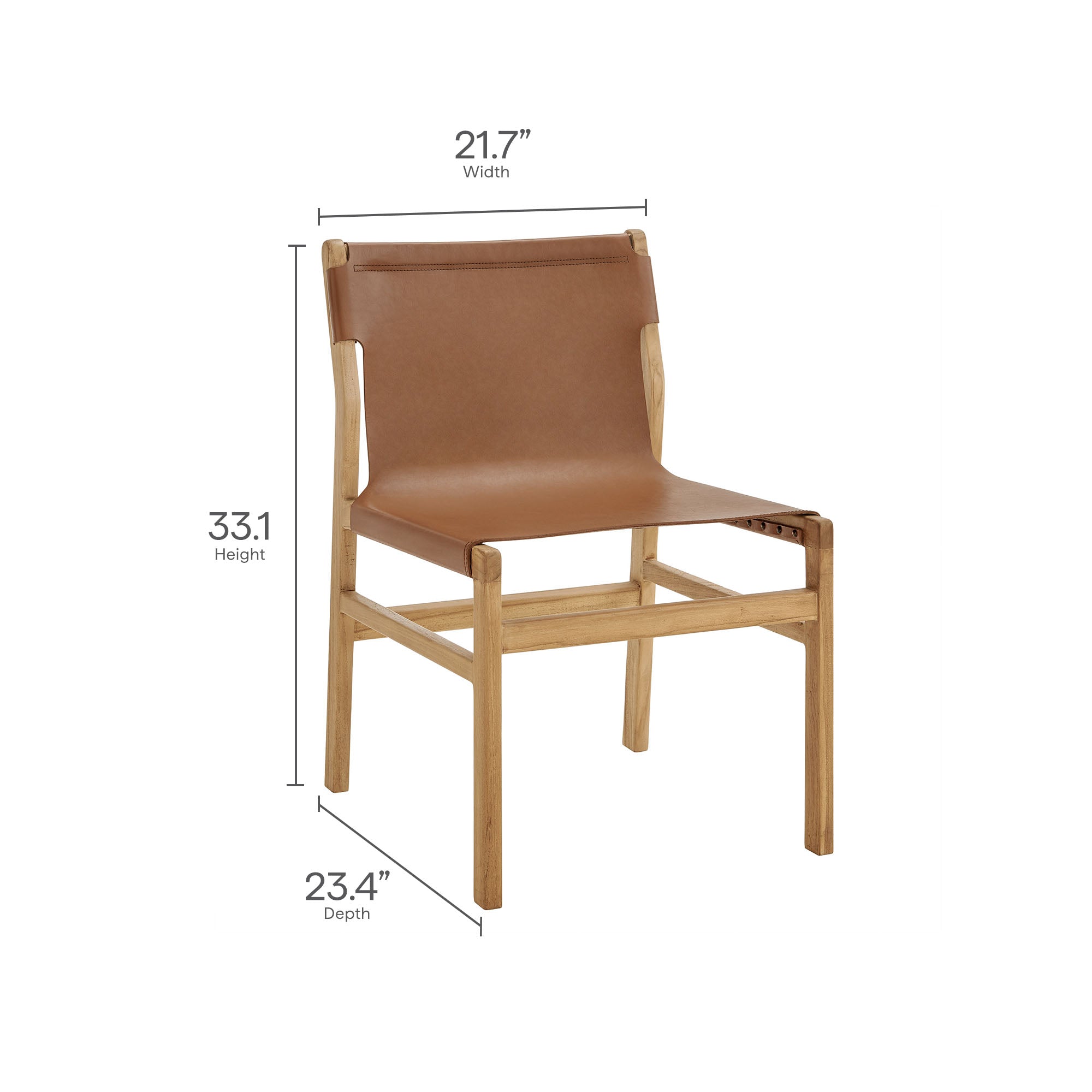 Modway Sonora Leather Dining Side Chair