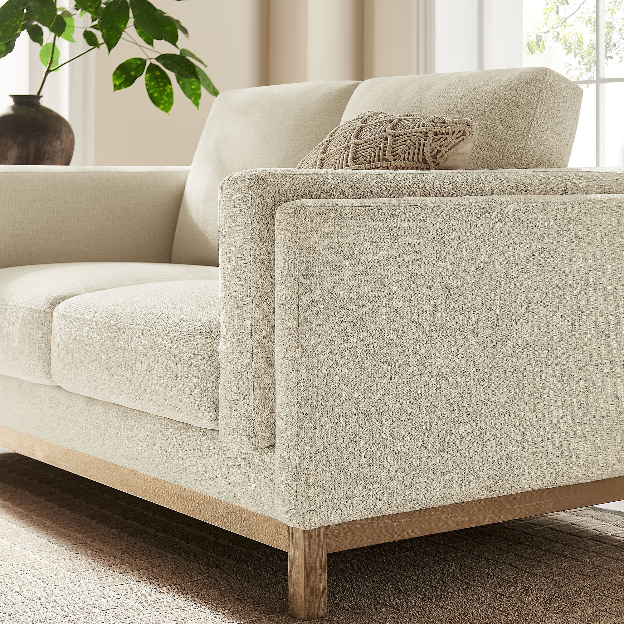 Modway Roscoe 63 inch Fabric Loveseat
