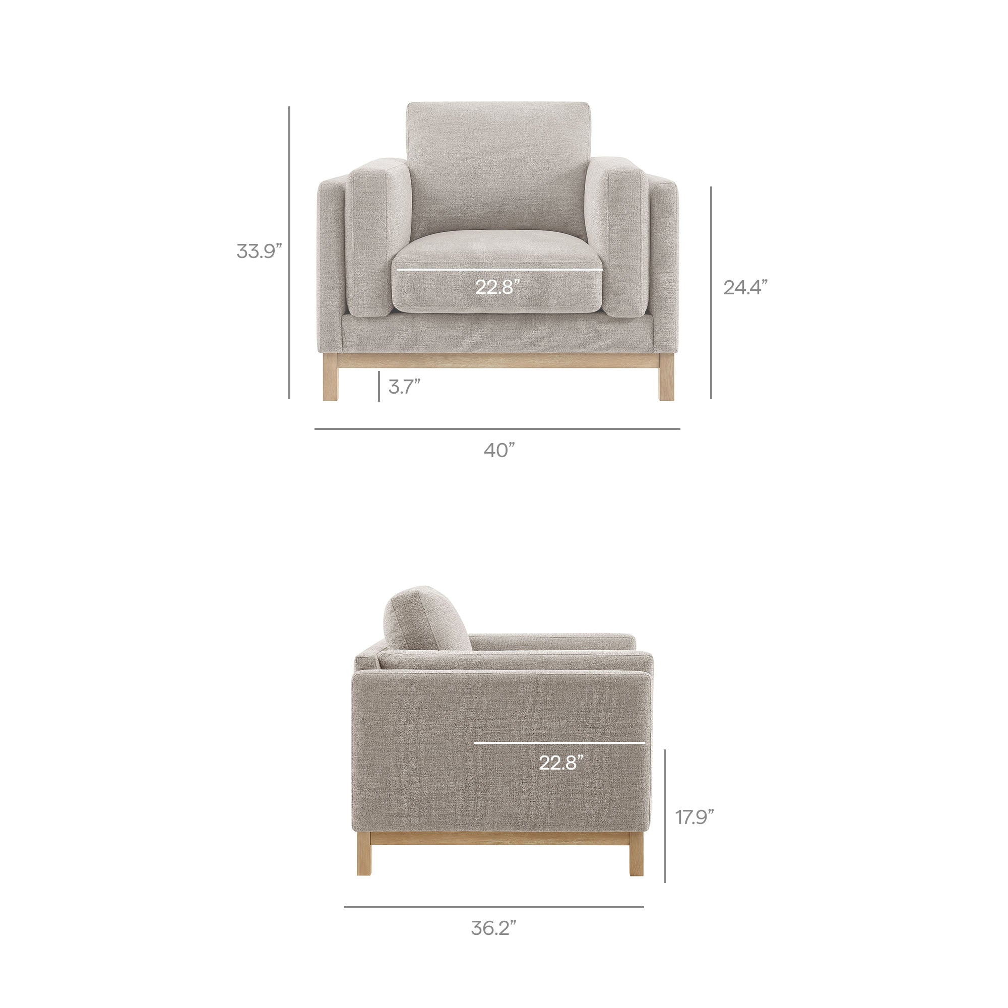 Modway Roscoe Fabric Armchair
