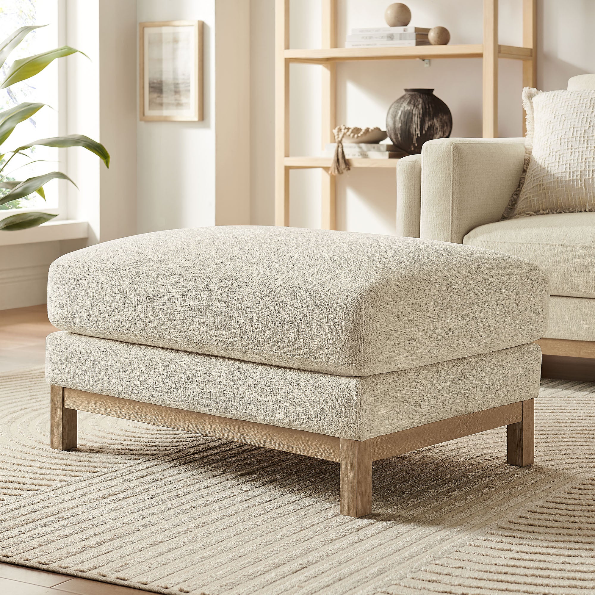 Modway Roscoe Fabric Ottoman